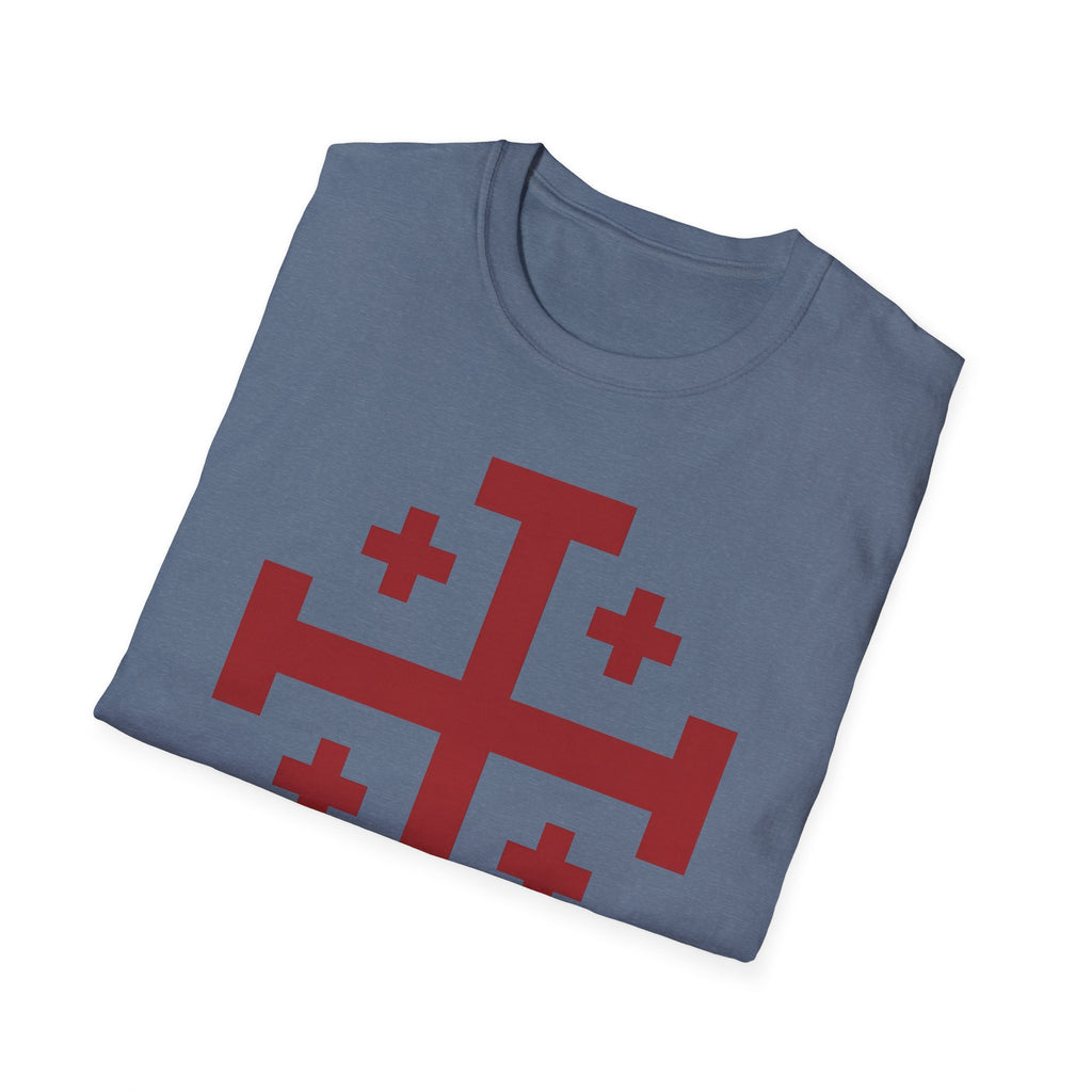 Cross of Jerusalem Red Design Softstyle T-Shirt
