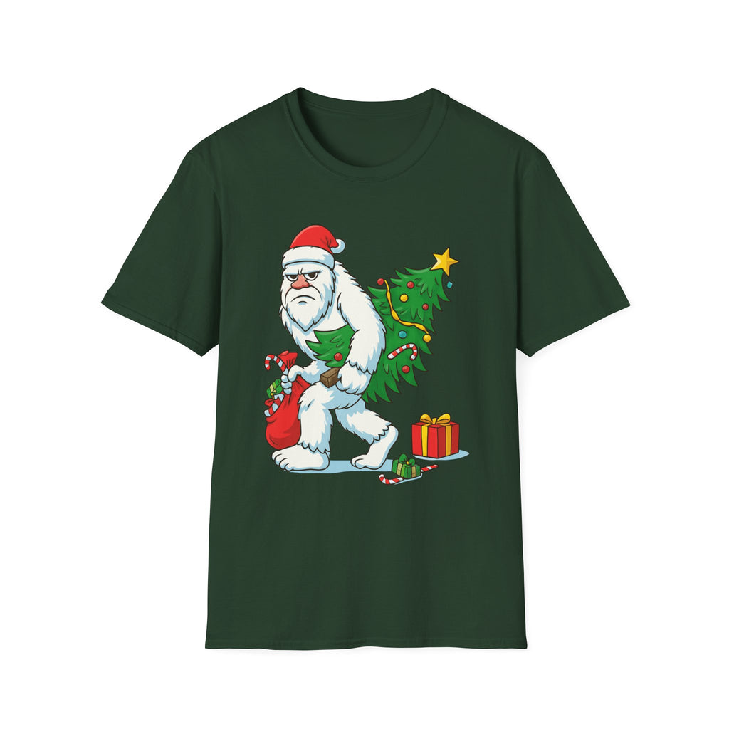 Yeti Stole Christmas T-Shirt | Funny Holiday Tee | Festive Unisex Cotton Shirt