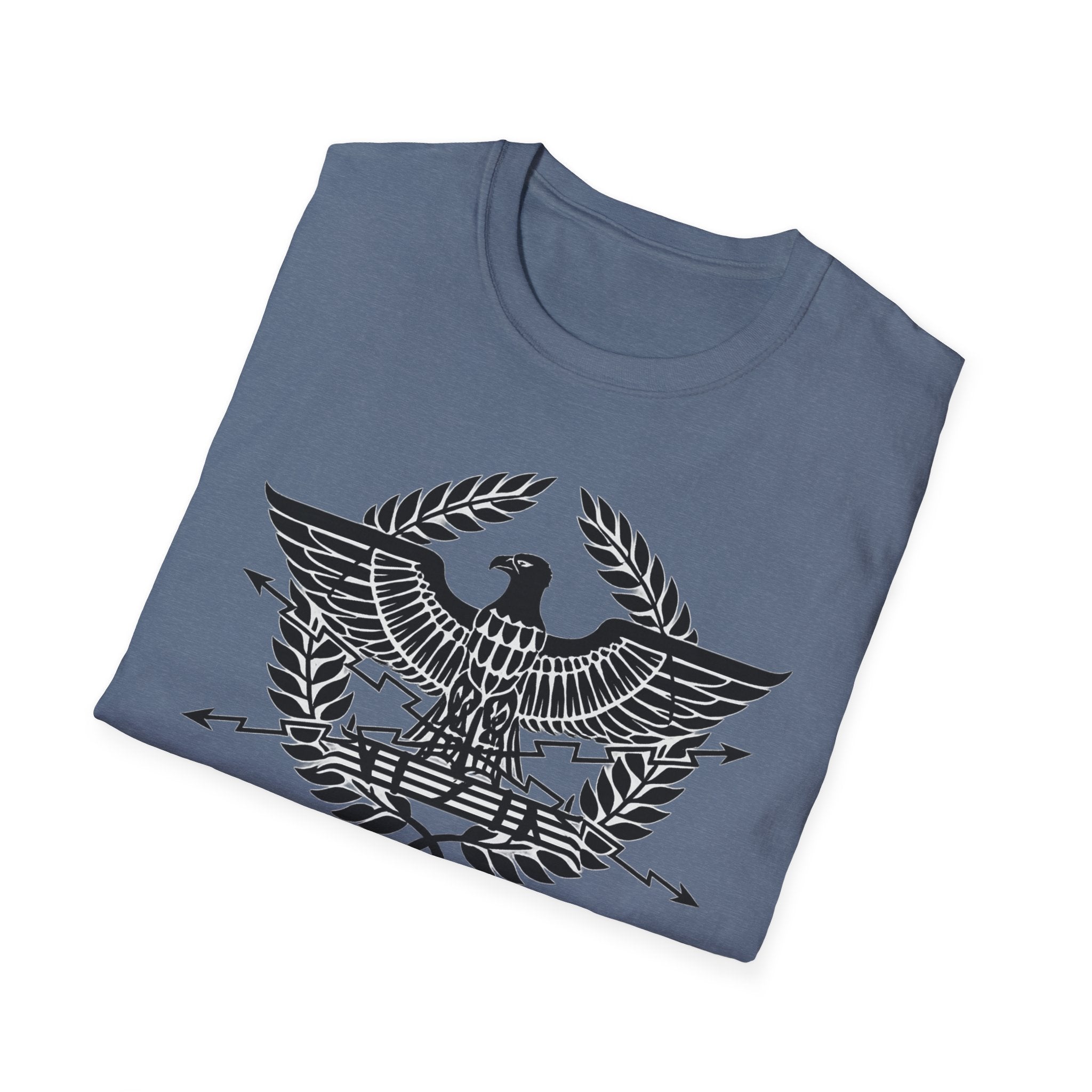 Roman Eagle SPQR Black Design Softstyle T-Shirt