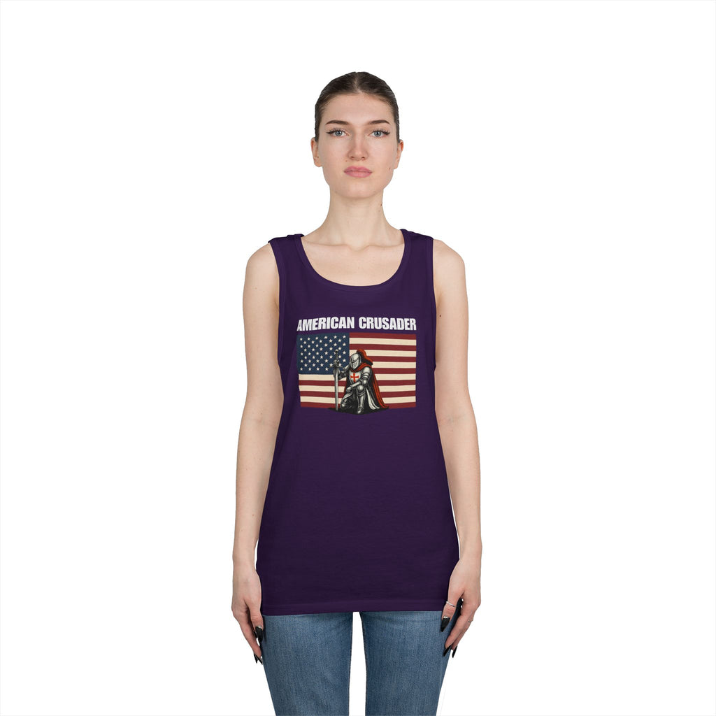 American Crusader Alt Color Design Heavy Cotton Tank Top