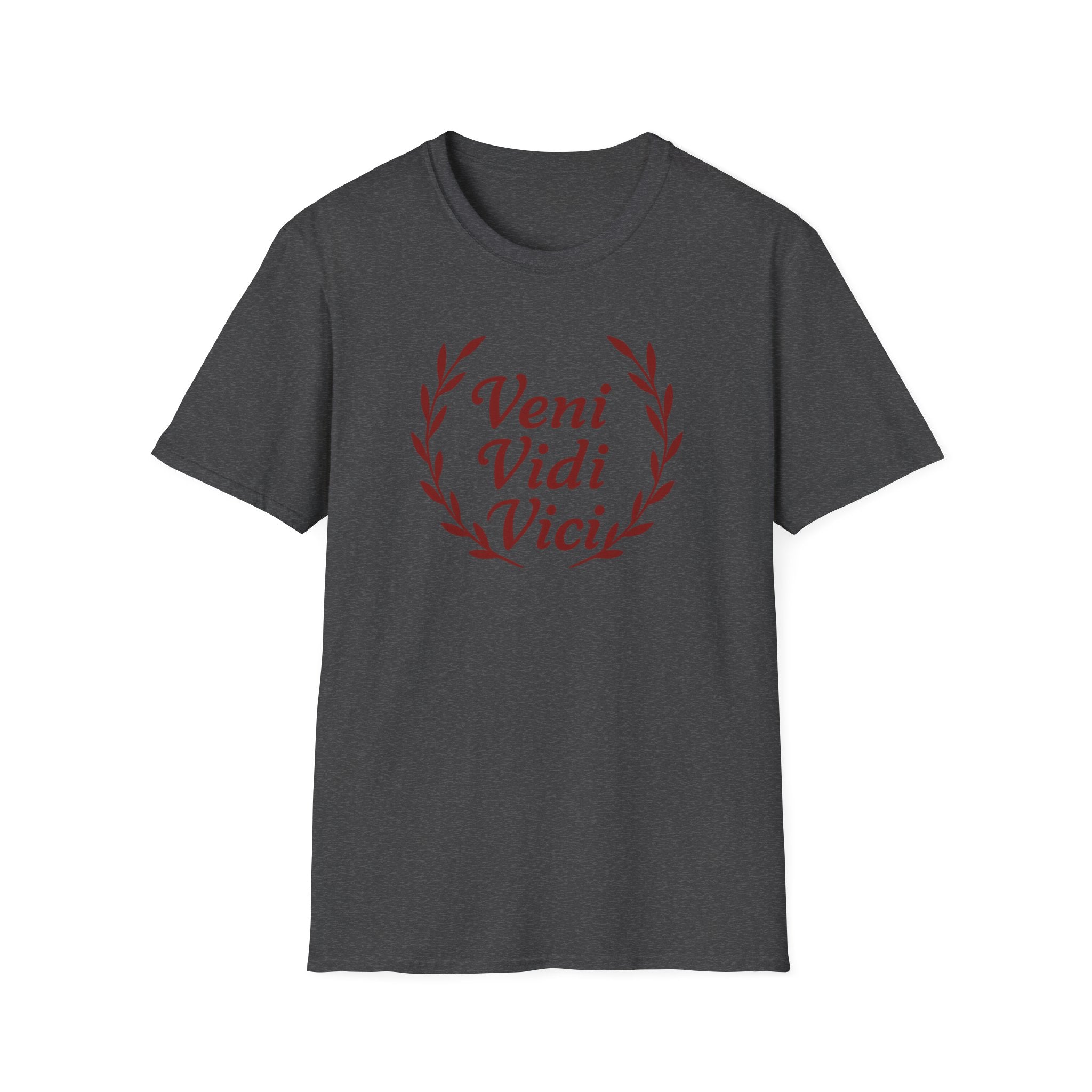 Veni Vidi Vici Red Design Softstyle T-Shirt