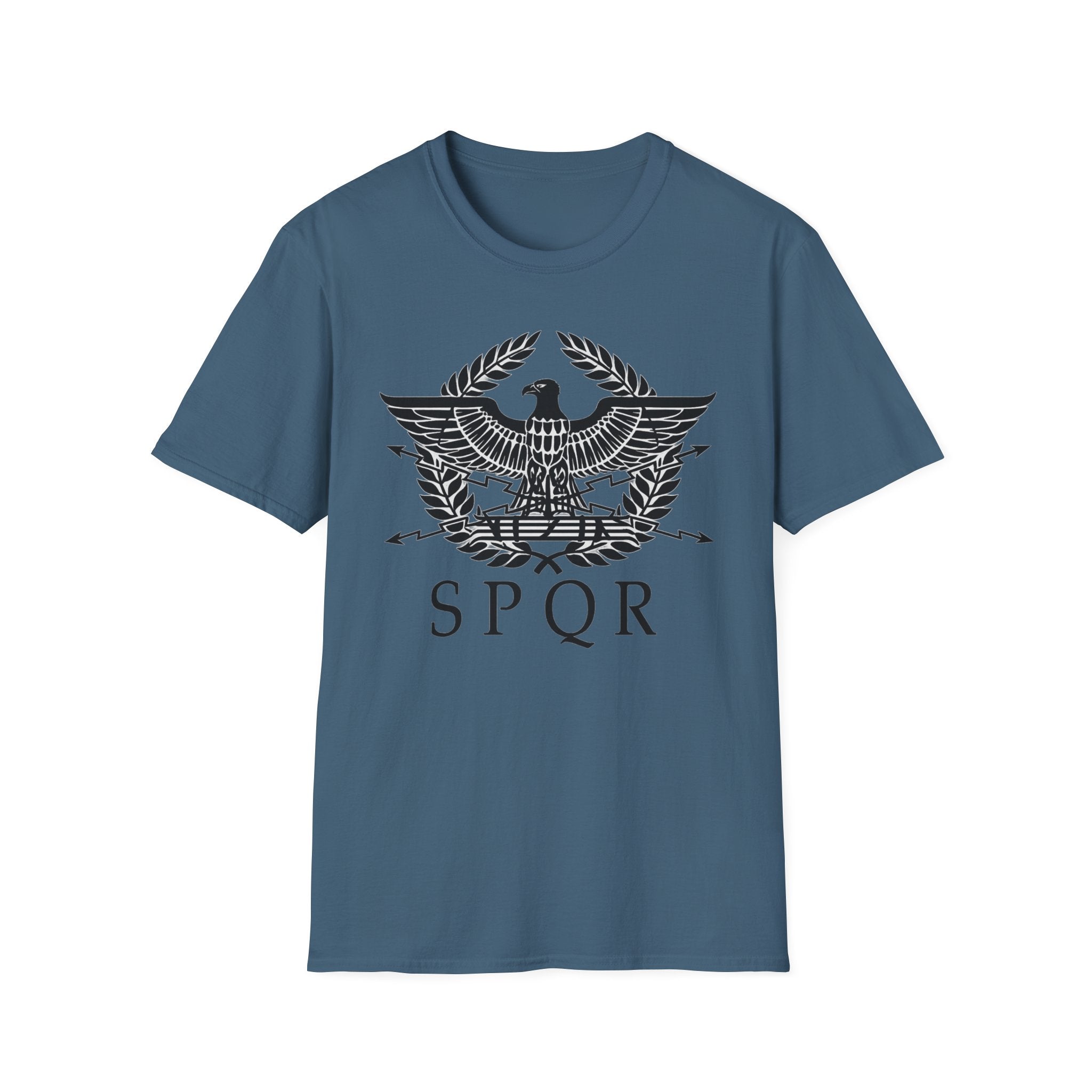 Roman Eagle SPQR Black Design Softstyle T-Shirt