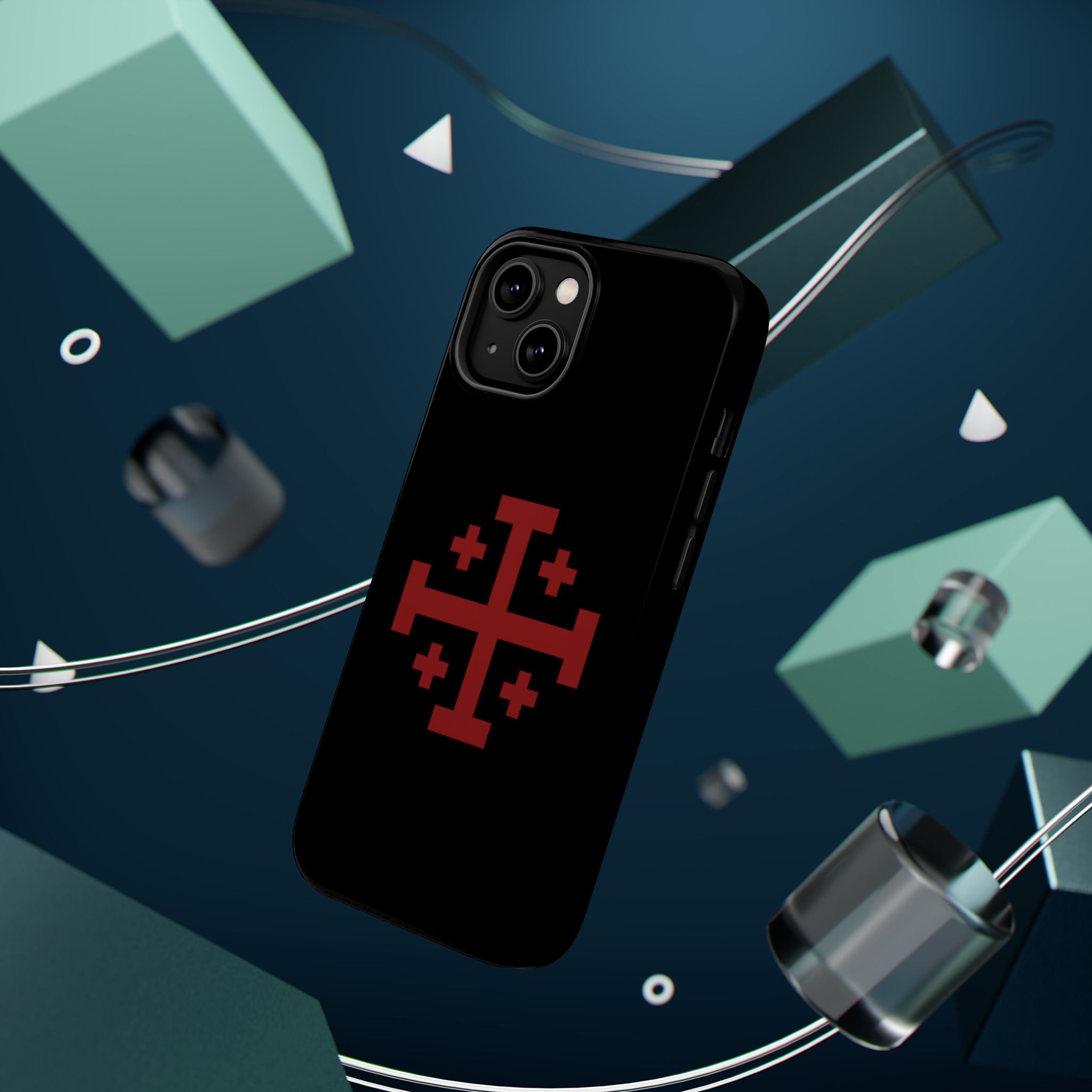 Cross Of Jerusalem Red Design Magnetic Impact-Resistant Cases