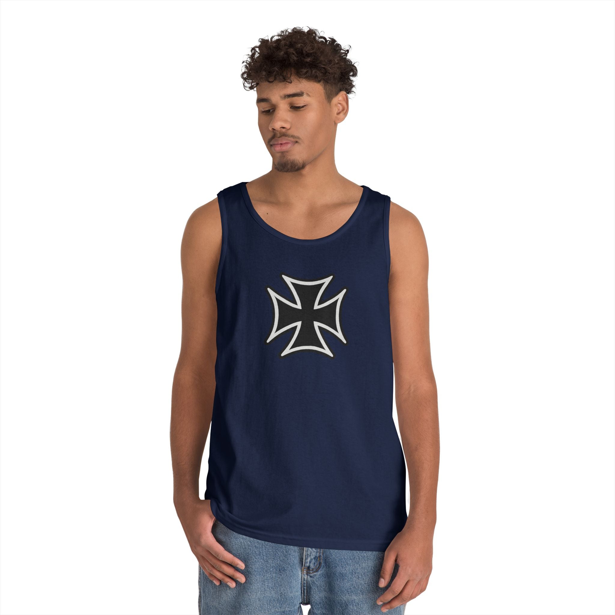Teutonic Cross Heavy Cotton Tank Top
