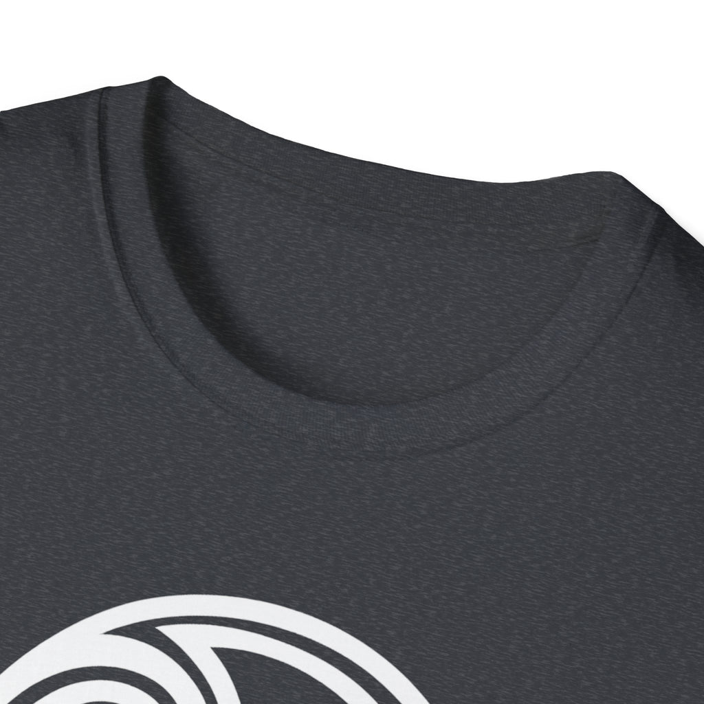 Triskele Trinity Symbol White Design Softstyle T-Shirt