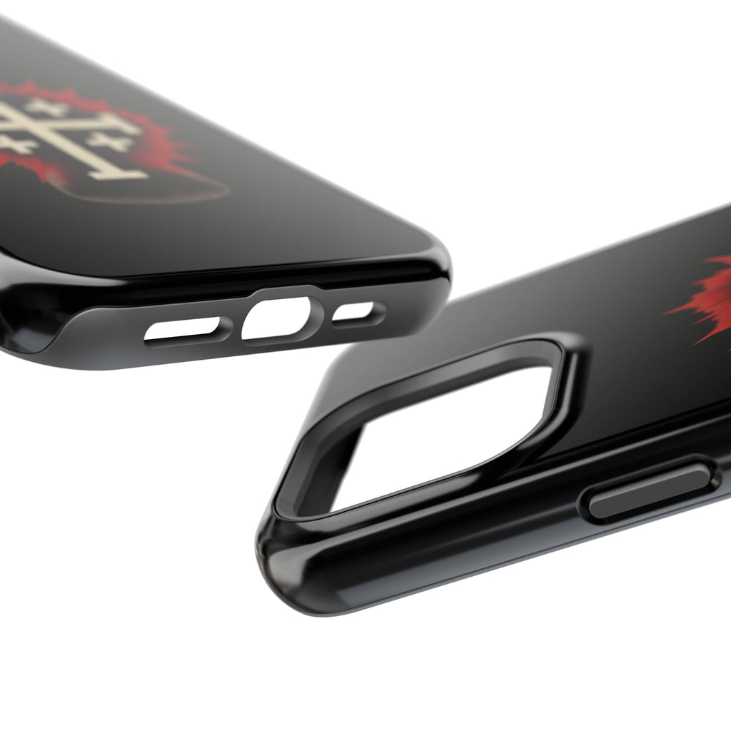 Cross Graphic Impact-Resistant Magnetic Phone Case