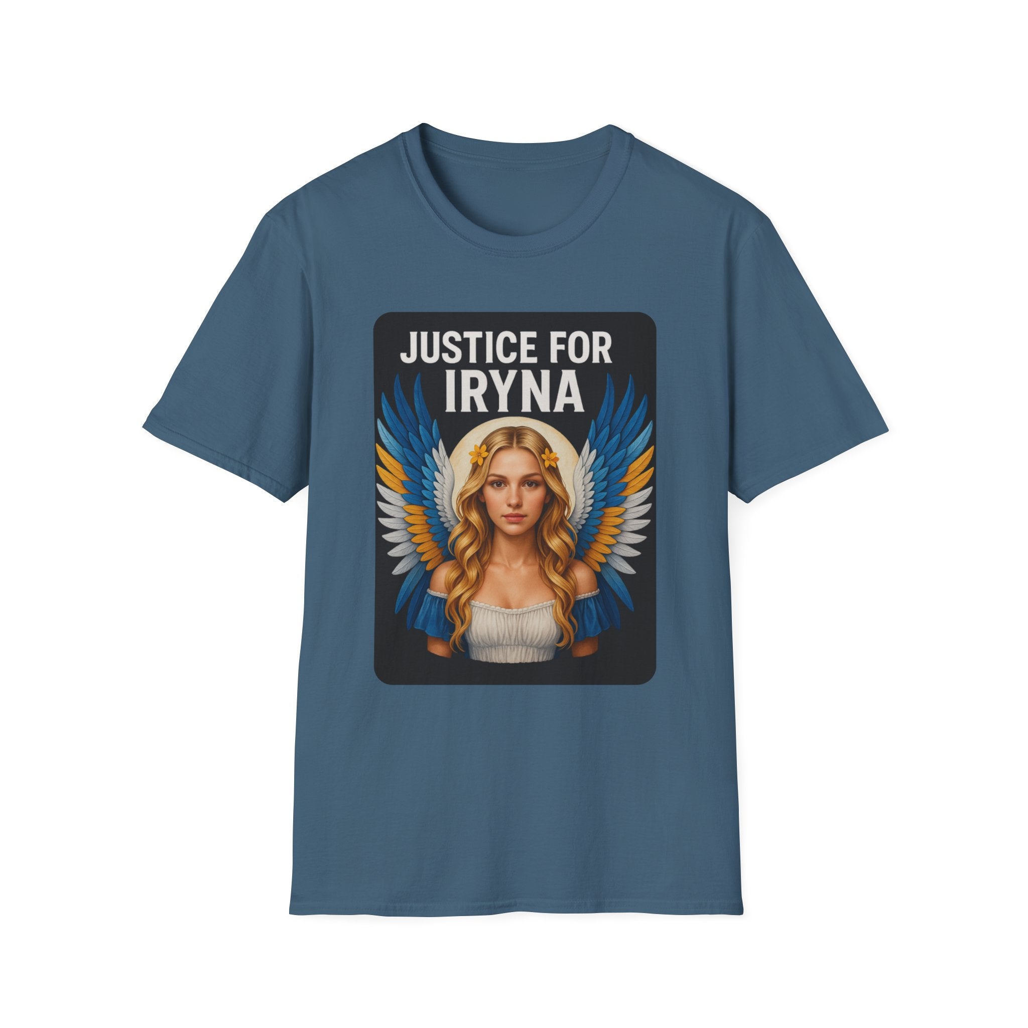 Justice for Iryna Unisex Softstyle T-Shirt, Protest T-Shirt, Statement Apparel