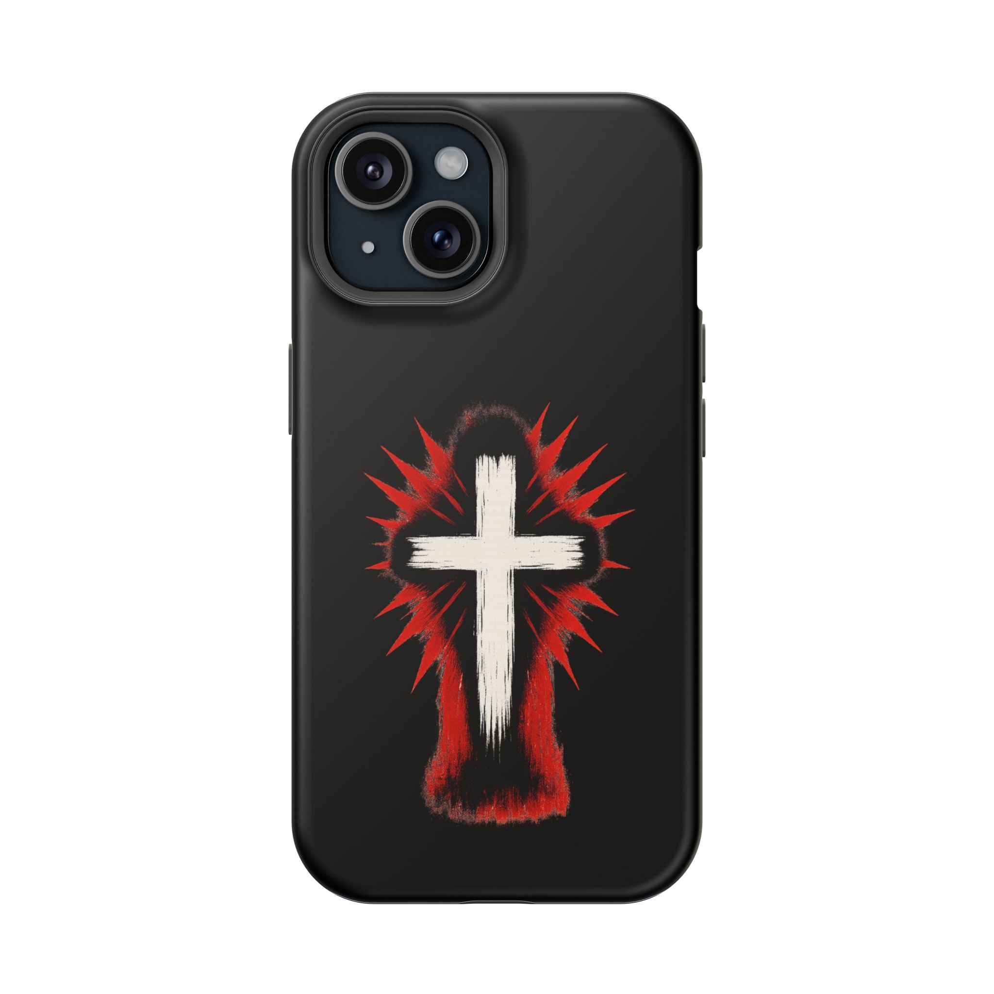 Crucifix Magnetic Impact Resistant Phone Case