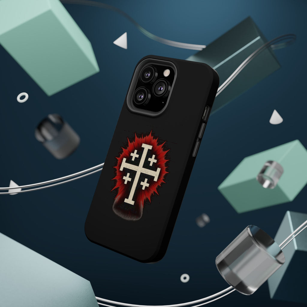 Cross Graphic Impact-Resistant Magnetic Phone Case