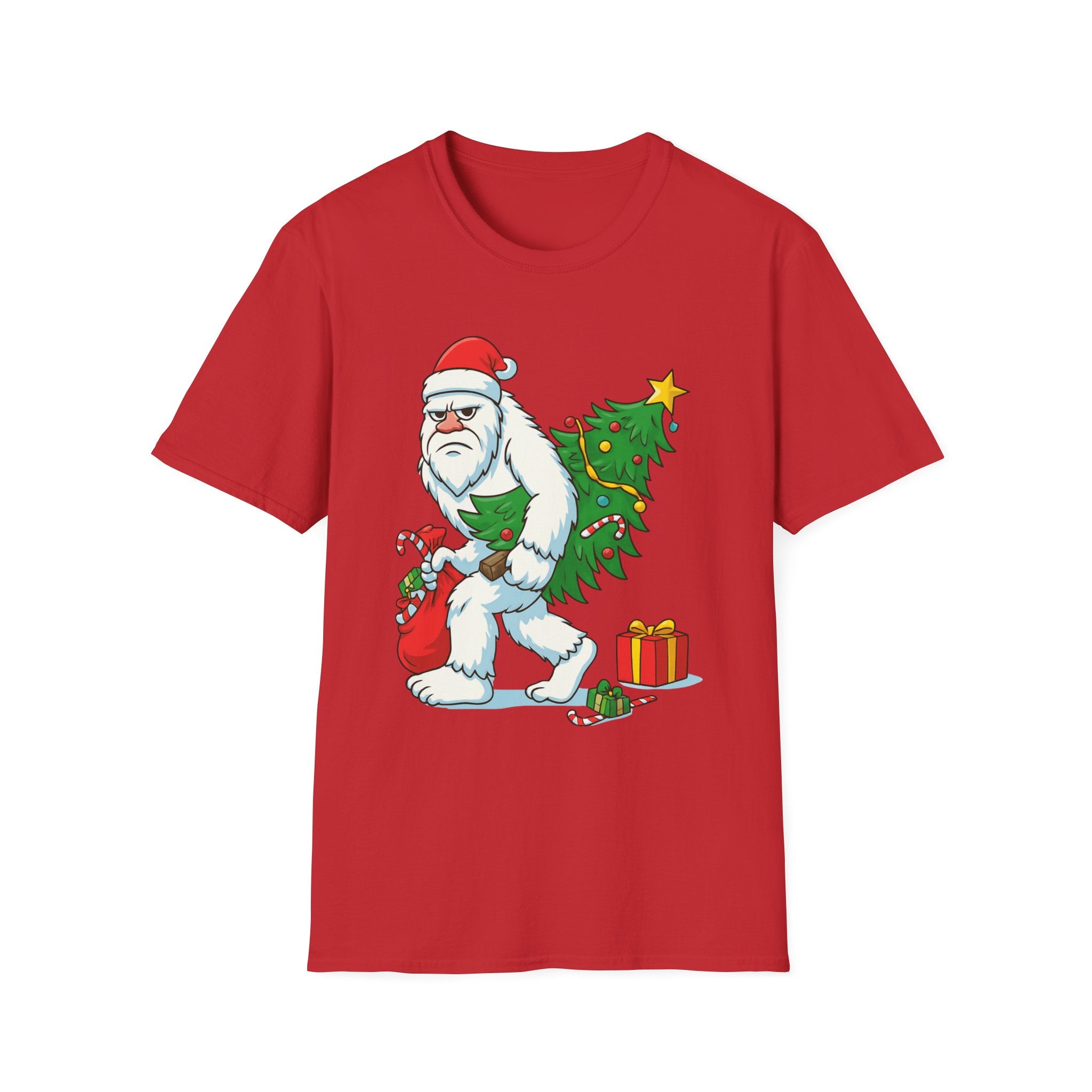 Yeti Stole Christmas T-Shirt | Funny Holiday Tee | Festive Unisex Cotton Shirt