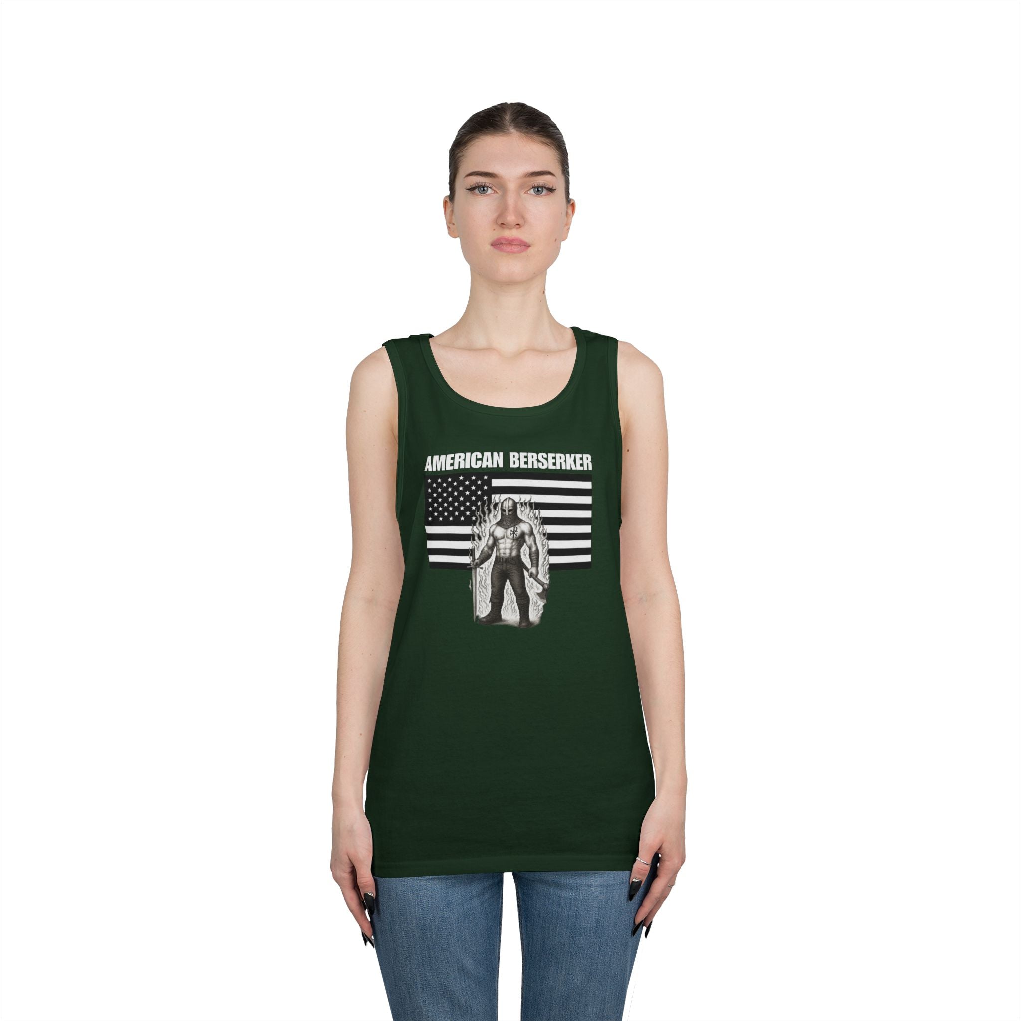 American Berserker Alt Design 3 Heavy Cotton Tank Top