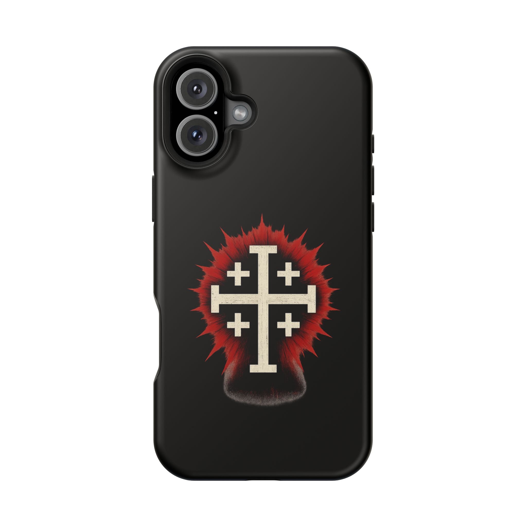 Cross Graphic Impact-Resistant Magnetic Phone Case