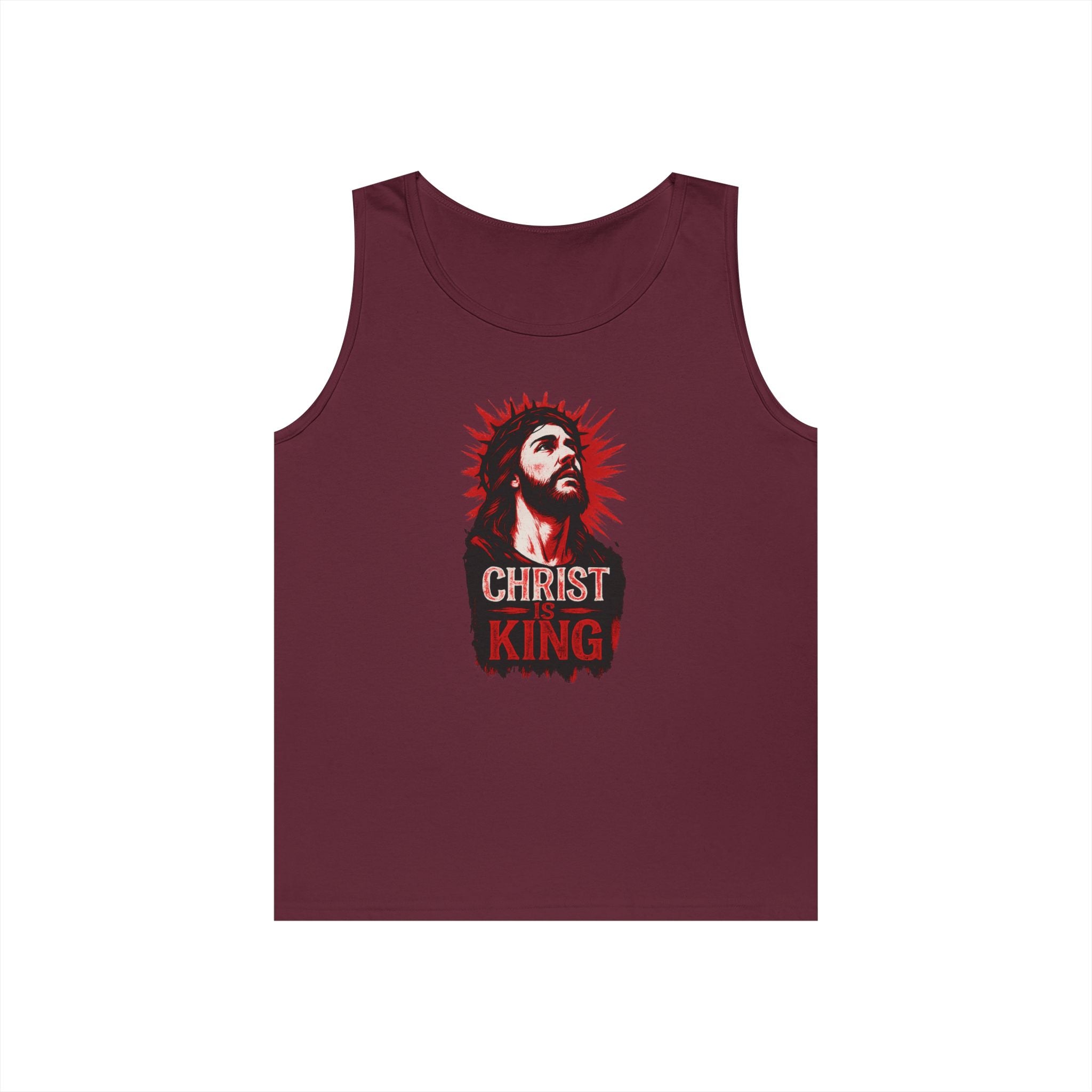 Christ is King Unisex Heavy Cotton Tank Top