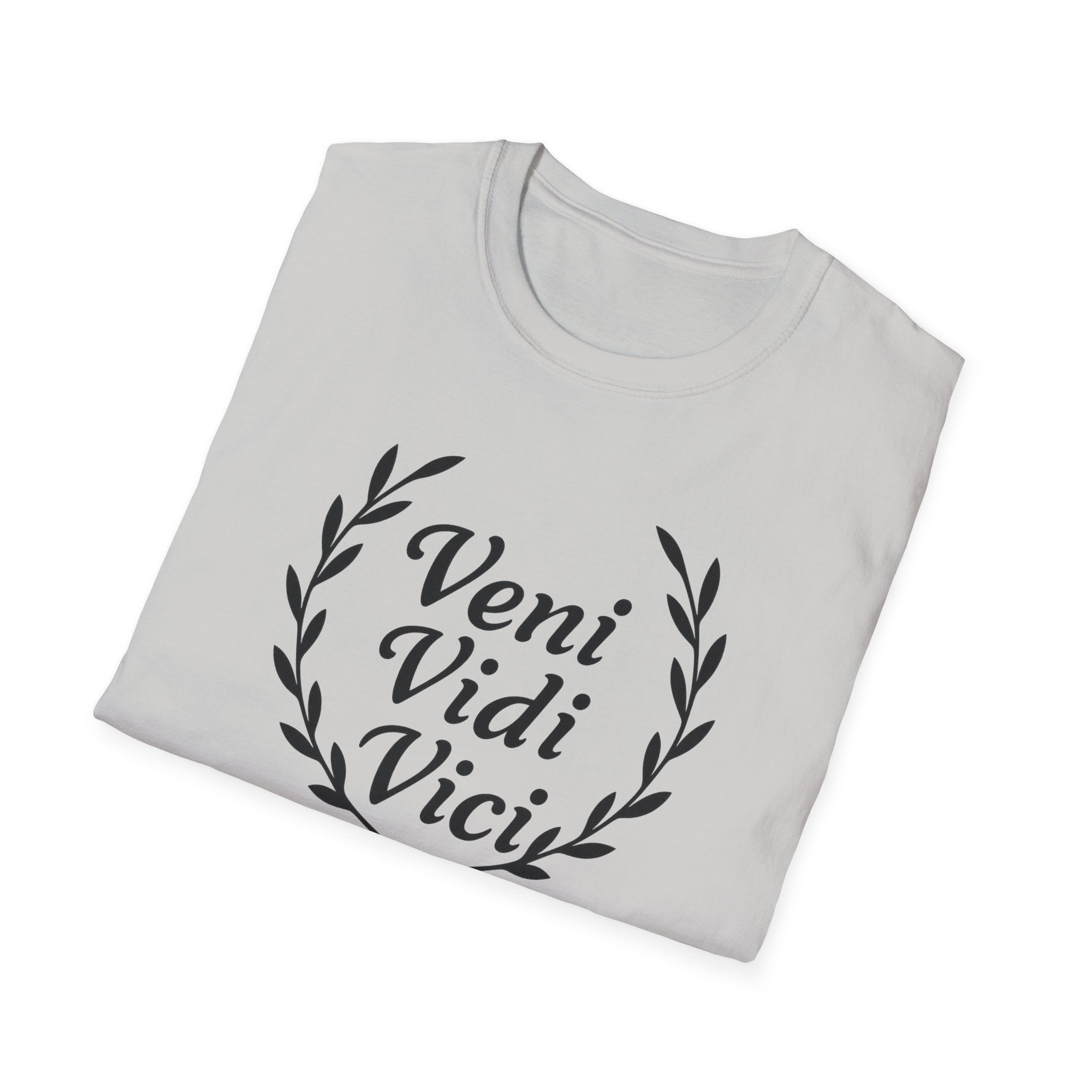 Veni Vidi Vici Black Design T-Shirt