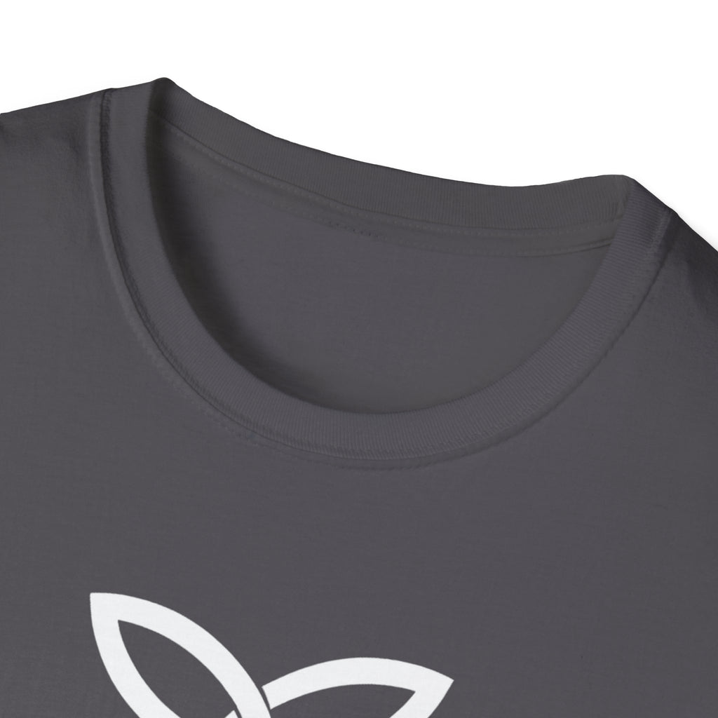 White Frankish Cross Graphic Softstyle Cotton T-Shirt