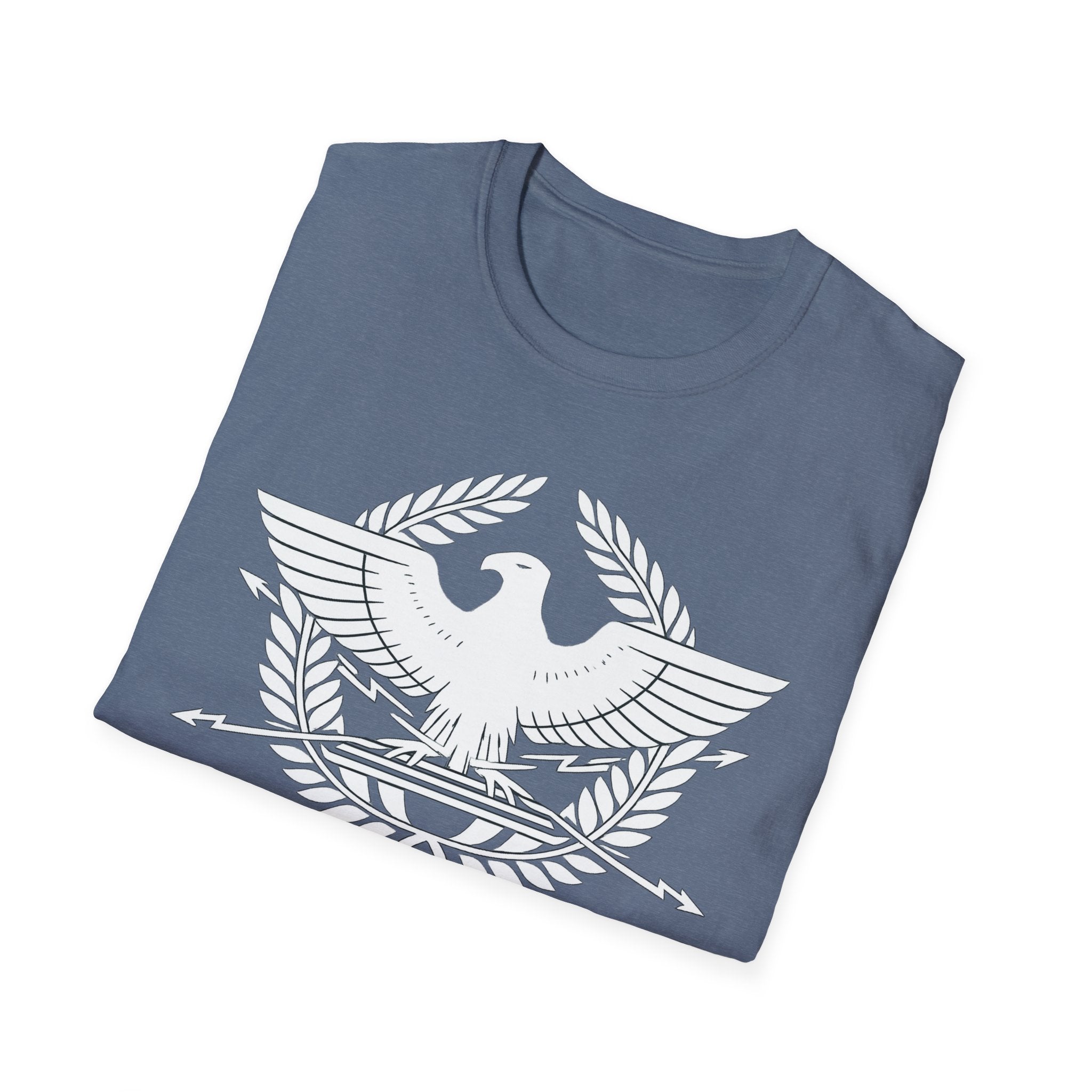 SPQR Roman Eagle White Design Softstyle T-Shirt