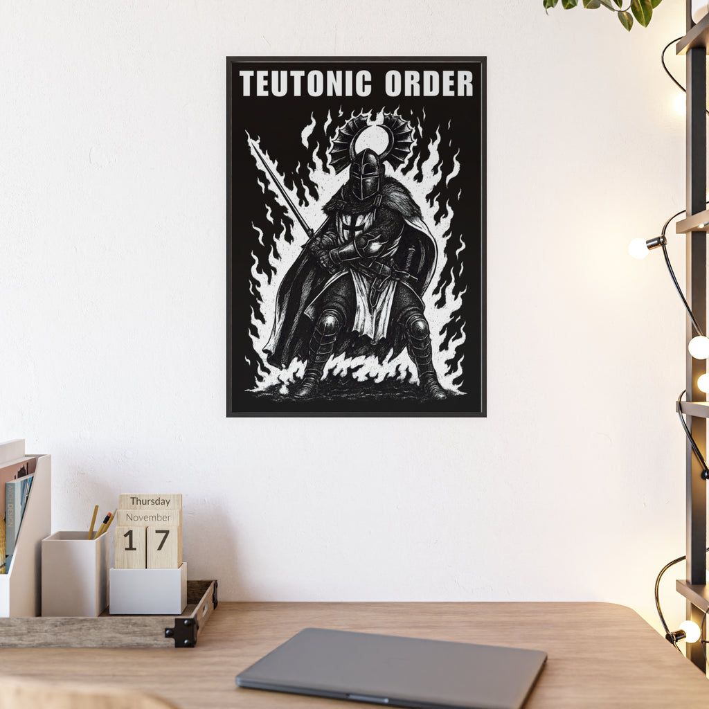 Teutonic Order Crusader Knight Art Print Frame