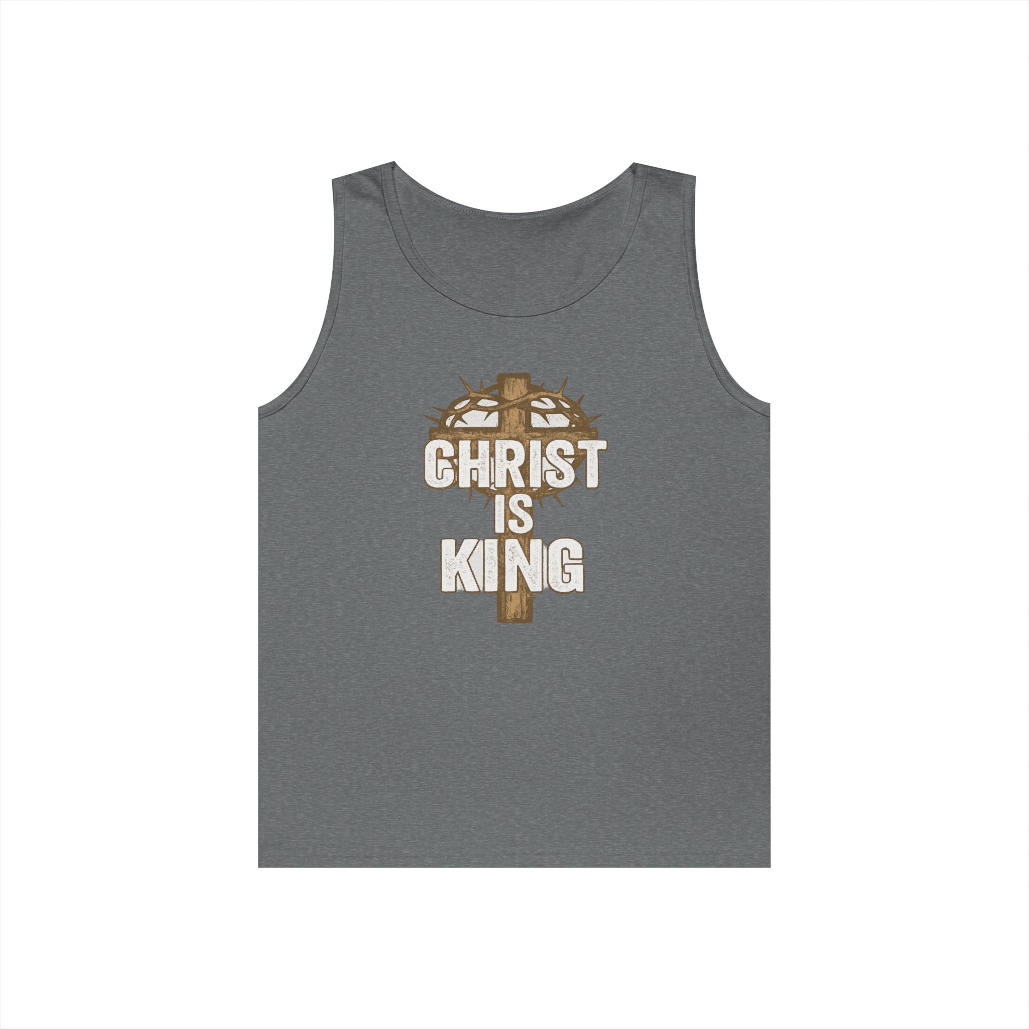 Christ is King Unisex Heavy Cotton Tank Top
