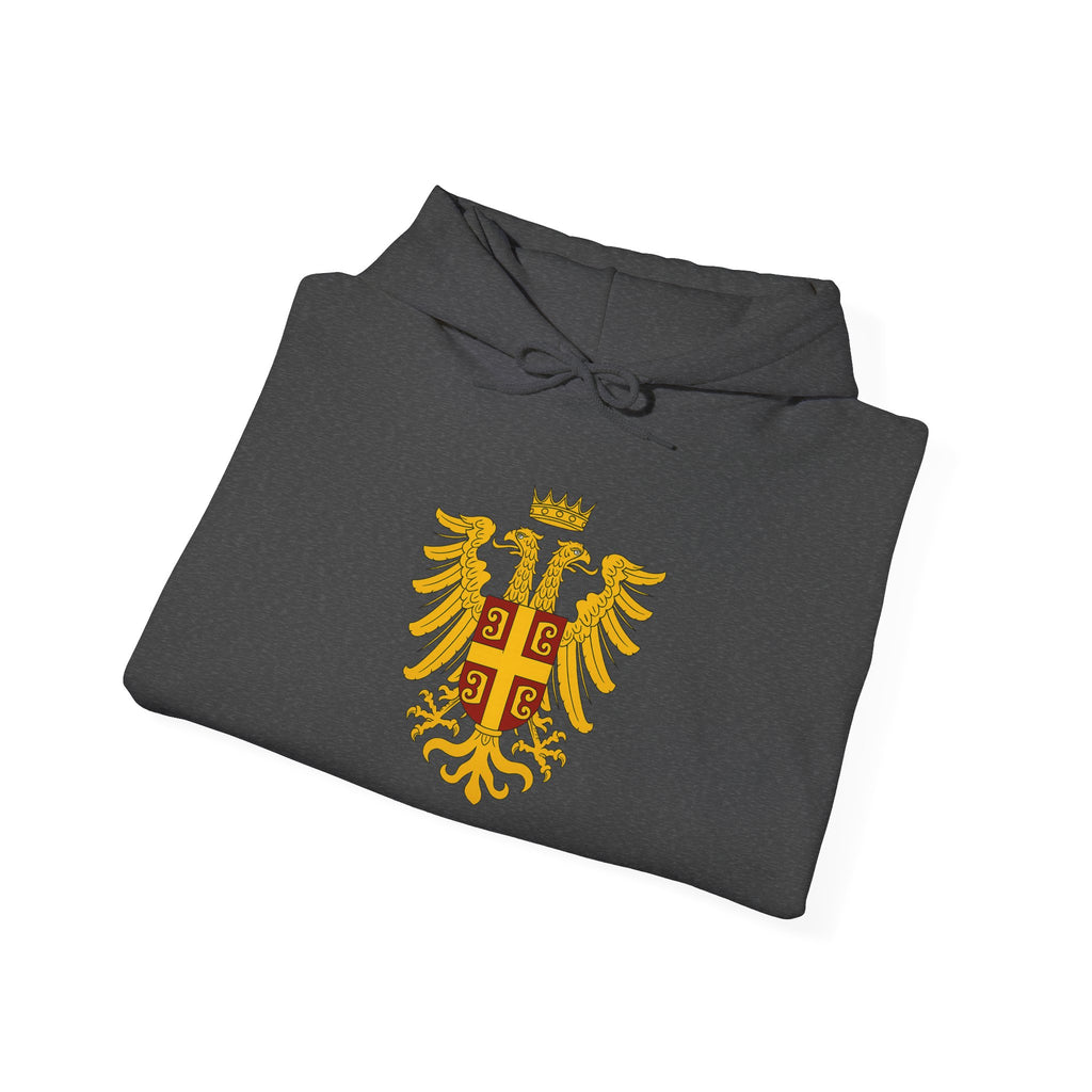 Byzantine Eagle Crest Graphic Pull Over Hoodie Sweatshirt