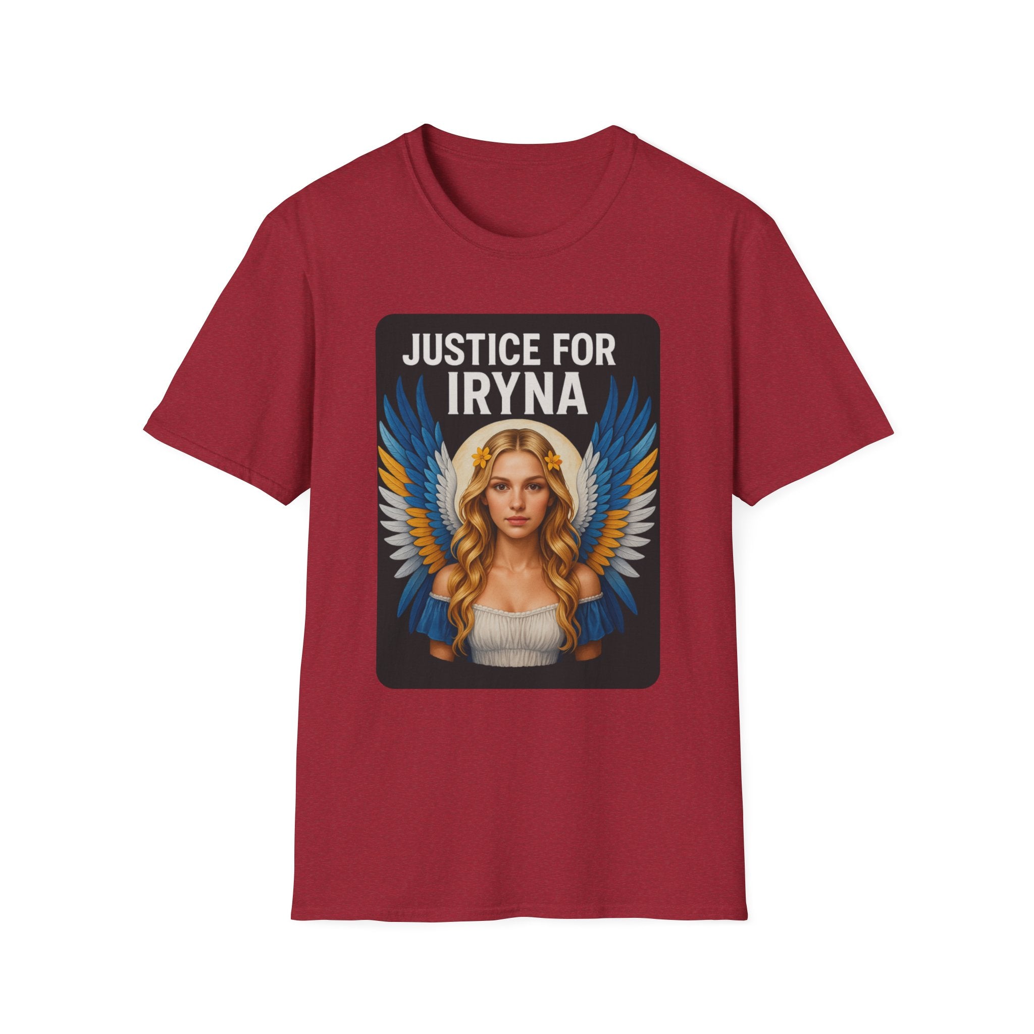 Justice for Iryna Unisex Softstyle T-Shirt, Protest T-Shirt, Statement Apparel