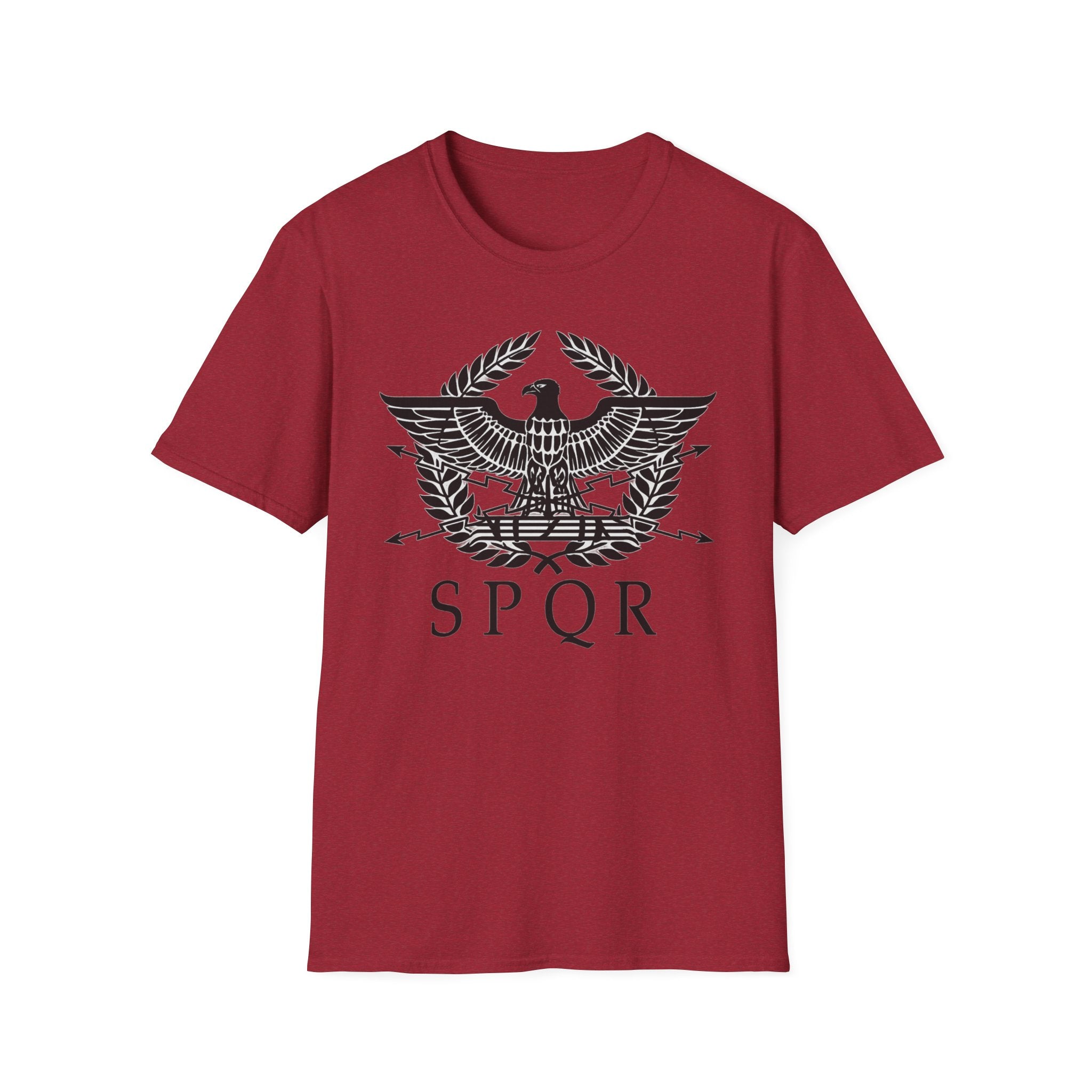 Roman Eagle SPQR Black Design Softstyle T-Shirt