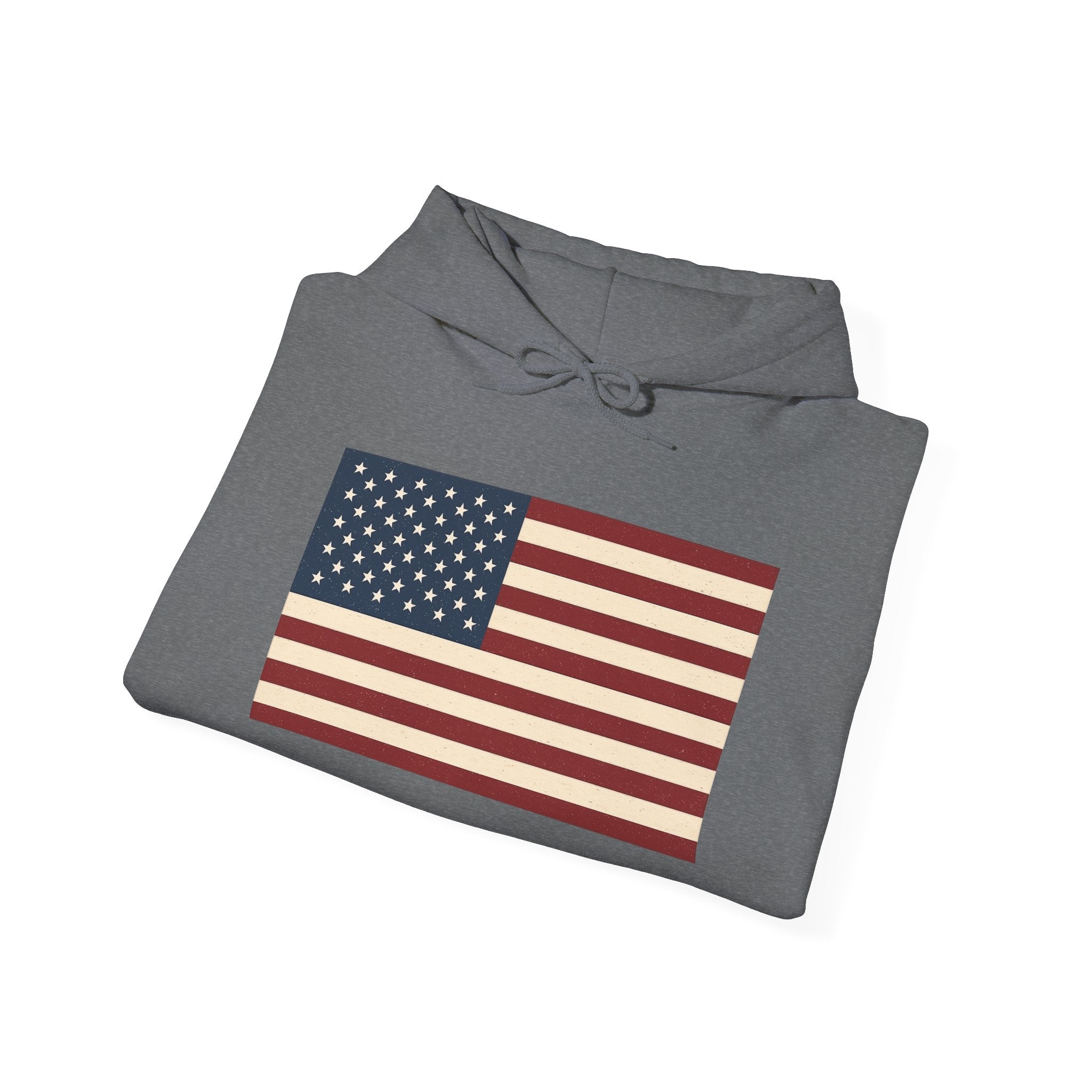 American Flag Pull Over Hoodie Sweatshirt