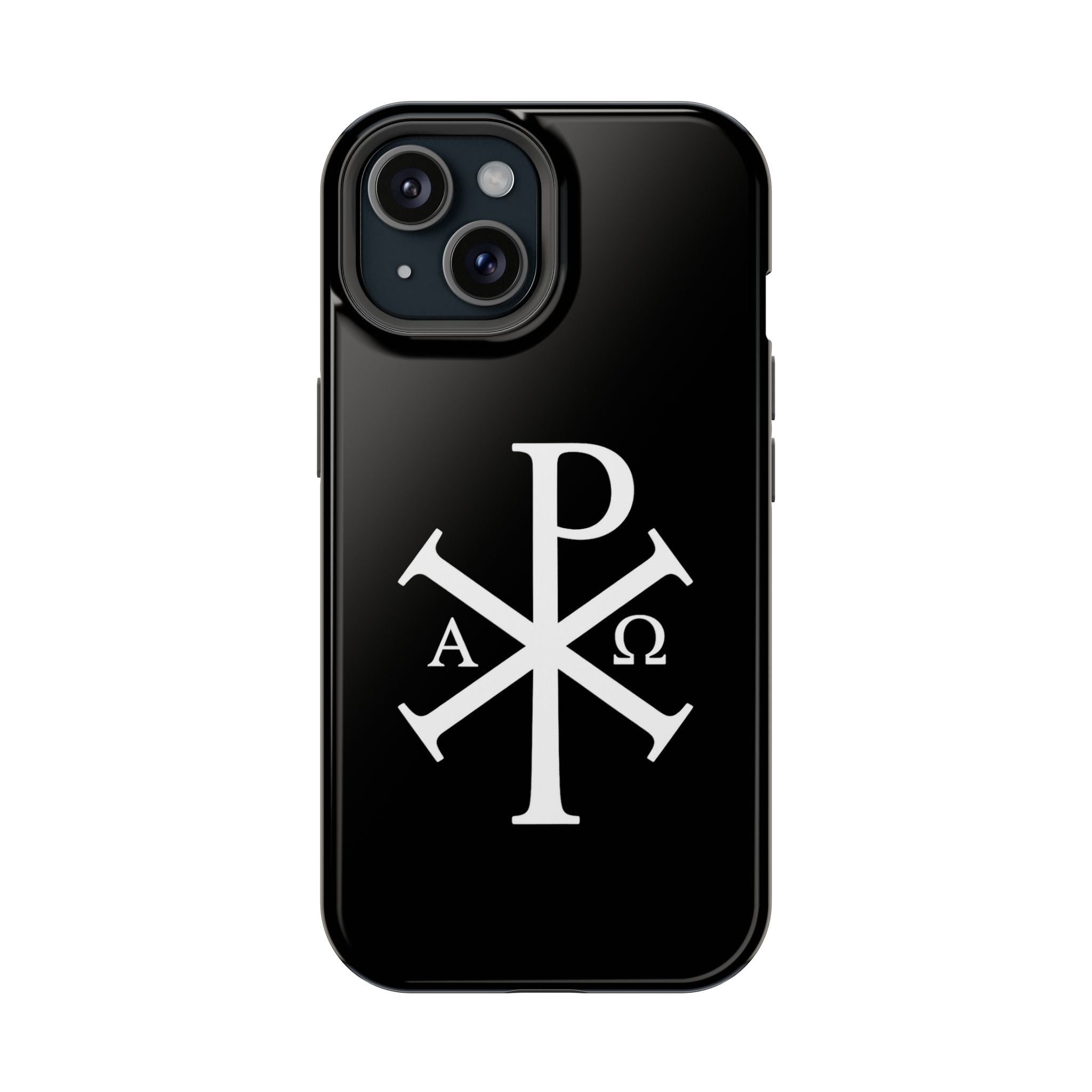 Pi Chi Rho White Design Magnetic Impact-Resistant Cases
