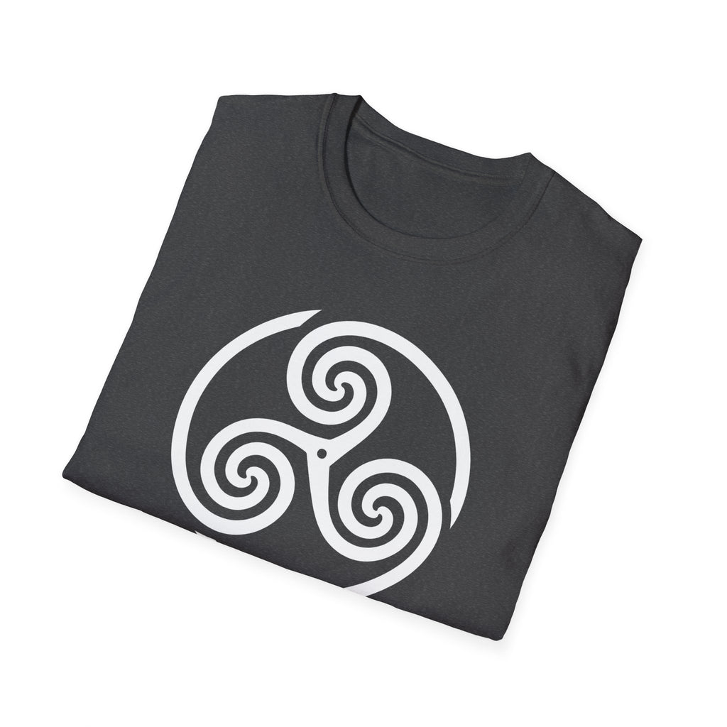 Celtic Spiral Triskele Symbol Alt Design White Unisex Tank Top