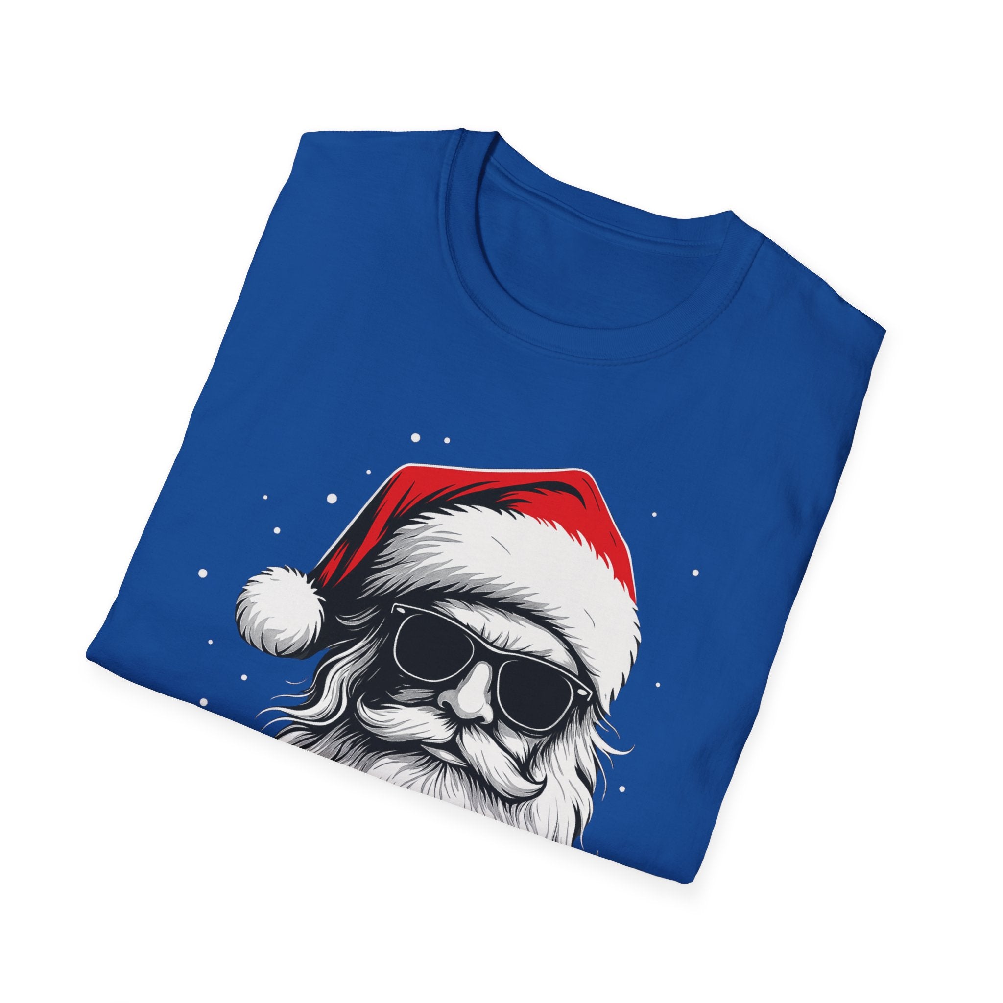 Santa with Sunglasses T-Shirt | Funny Christmas Tee | Cool Holiday Shirt