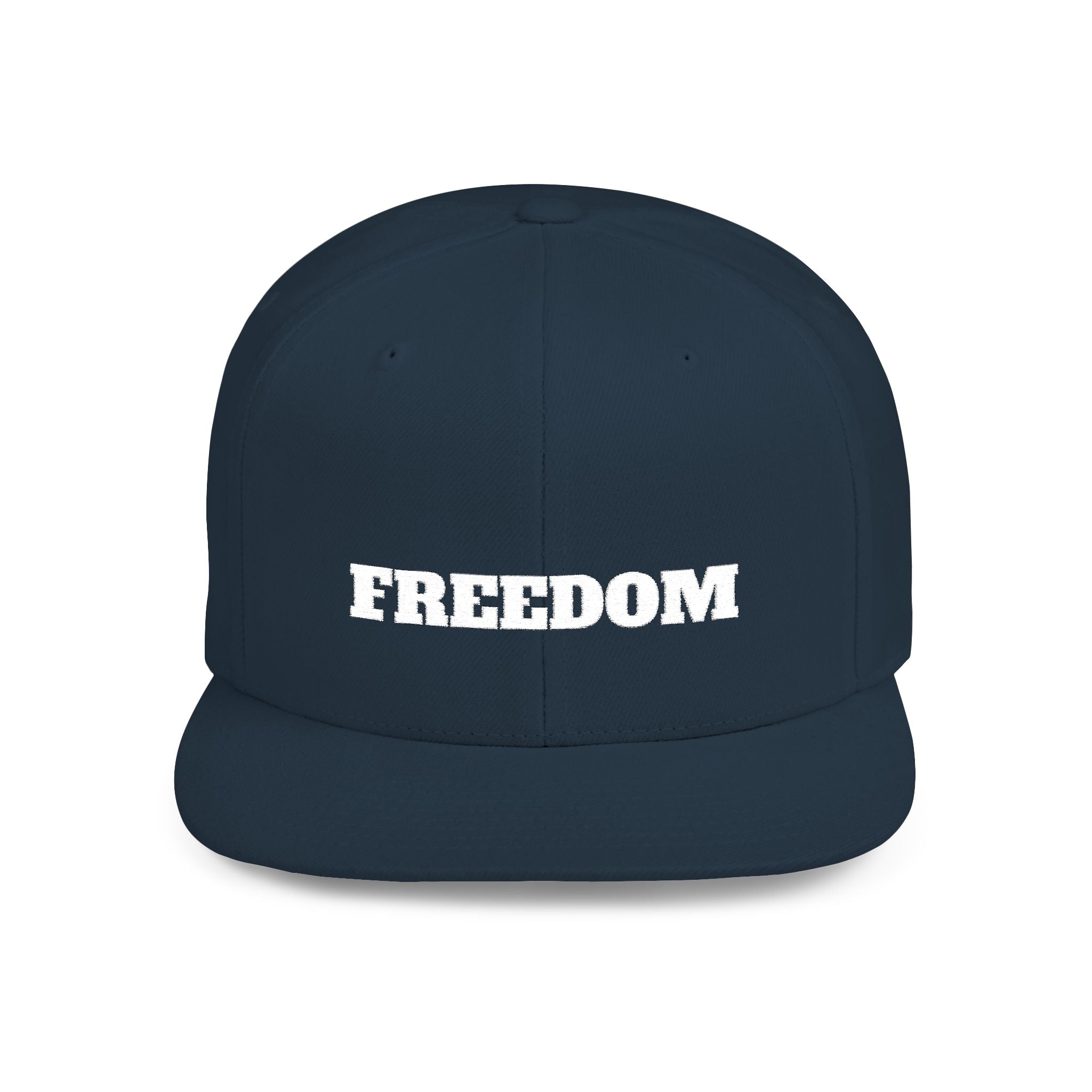 Freedom Flat Bill Snapback Cap, Freedom Adjustable Hat