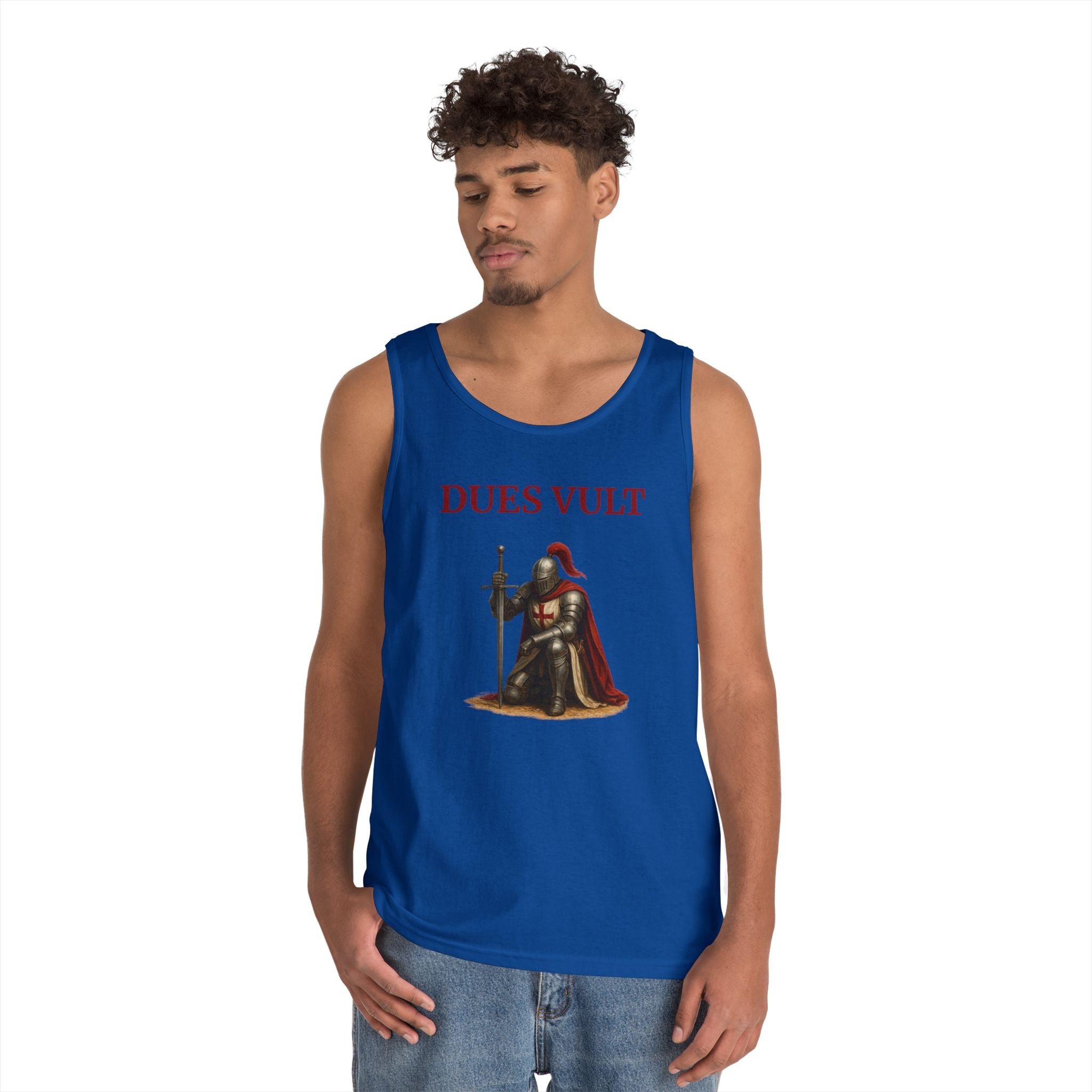 Knight-Inspired Dues Vult Crusader Tank Top