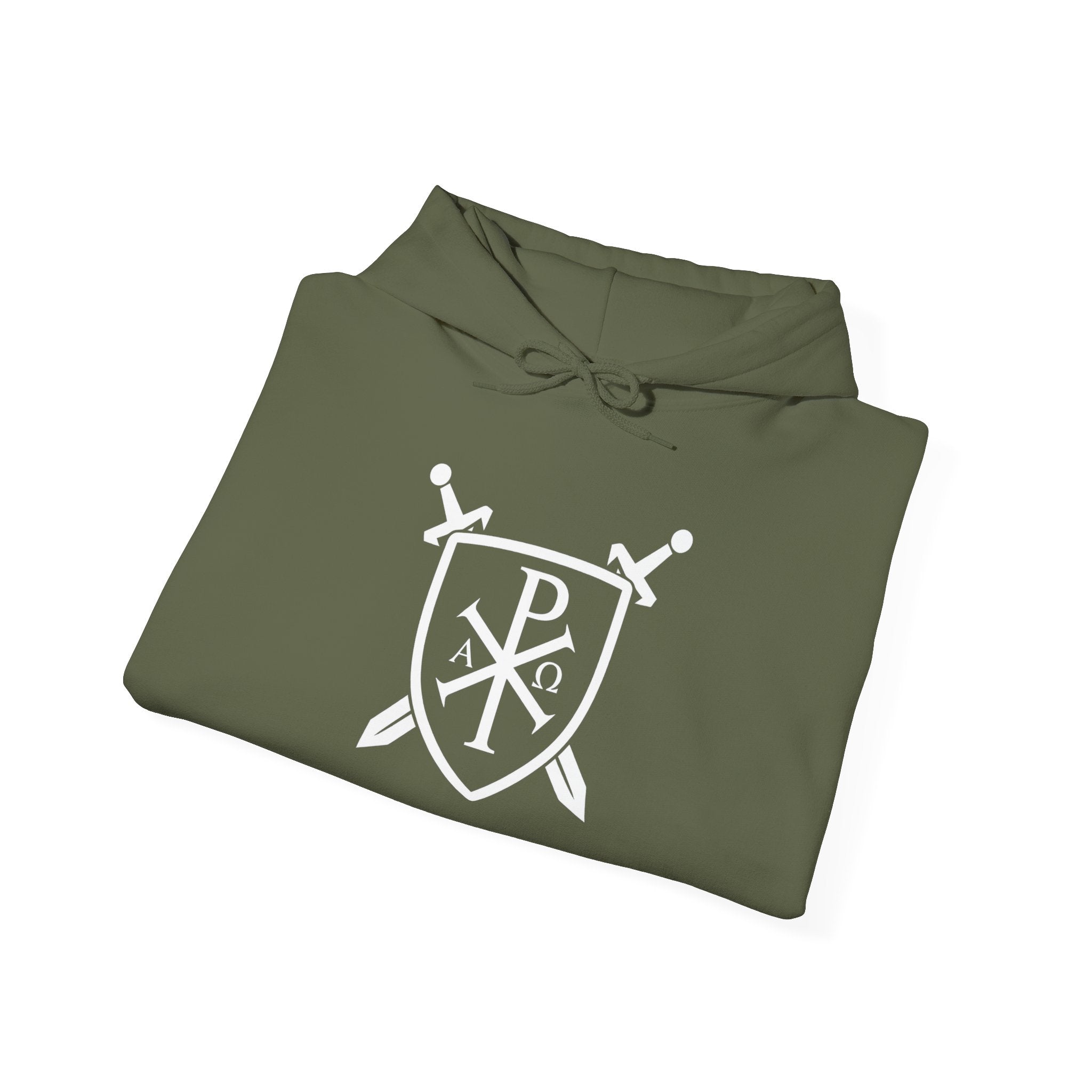 Pi Chi Rho Swords and Shield Crest Pull Over Hoodie Sweatshirt