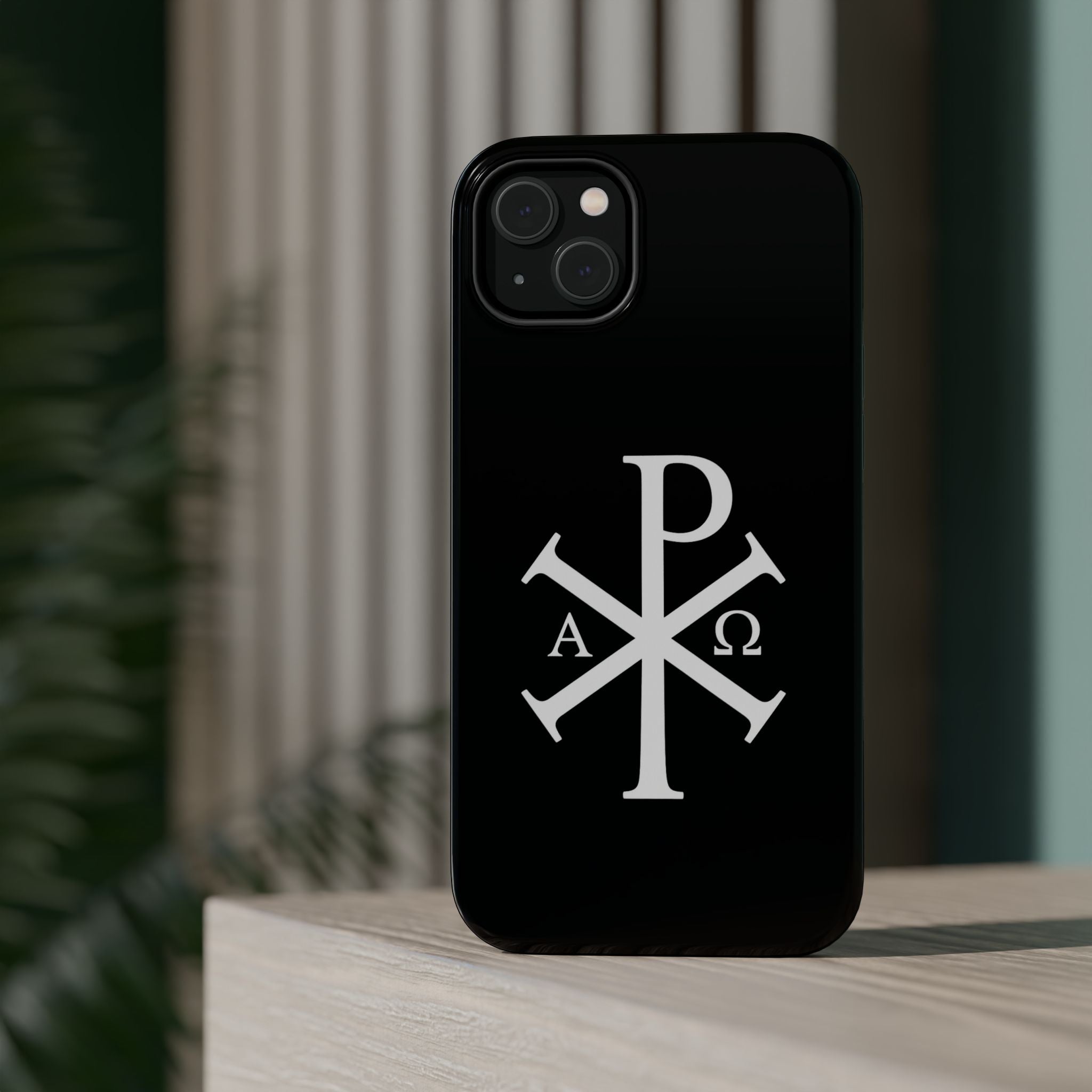 Pi Chi Rho White Design Magnetic Impact-Resistant Cases