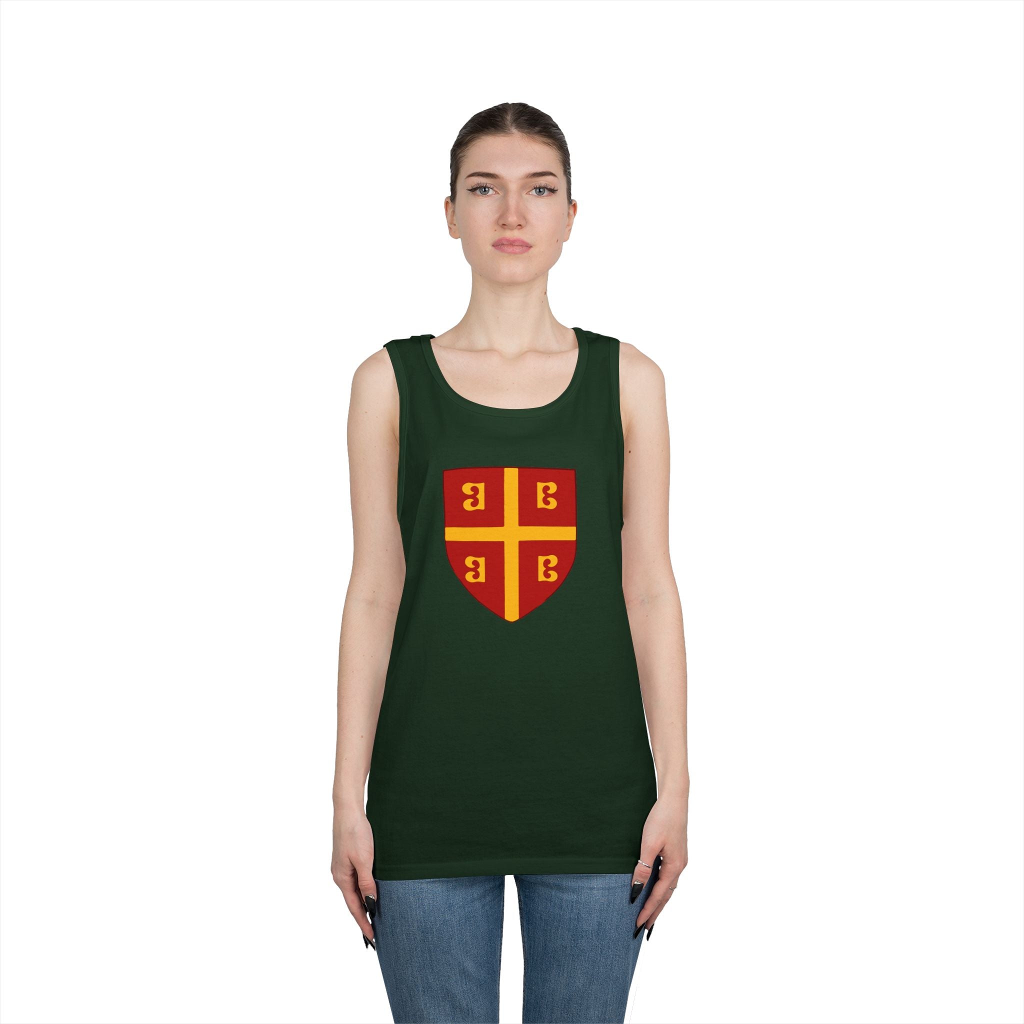 Byzantine Shield Crest Unisex Heavy Cotton Tank Top