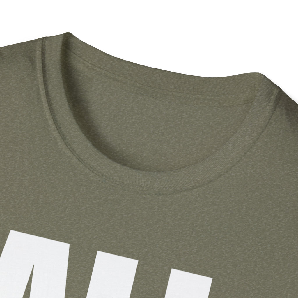 All Lives Matter White Text Softstyle Cotton Shirt T-Shirt