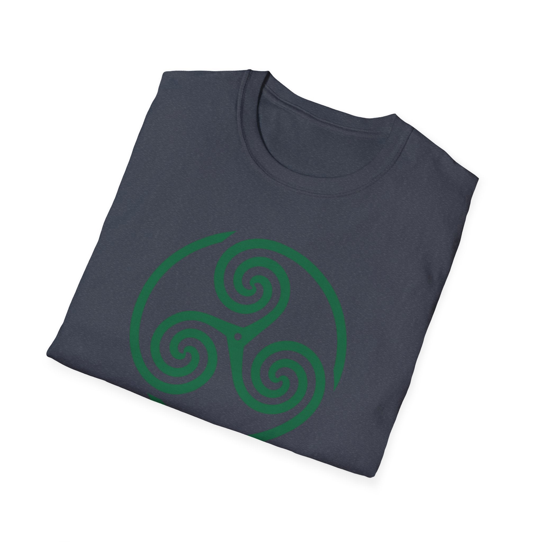 Celtic Spiral Triskele Symbol Alt Design White T-Shirt