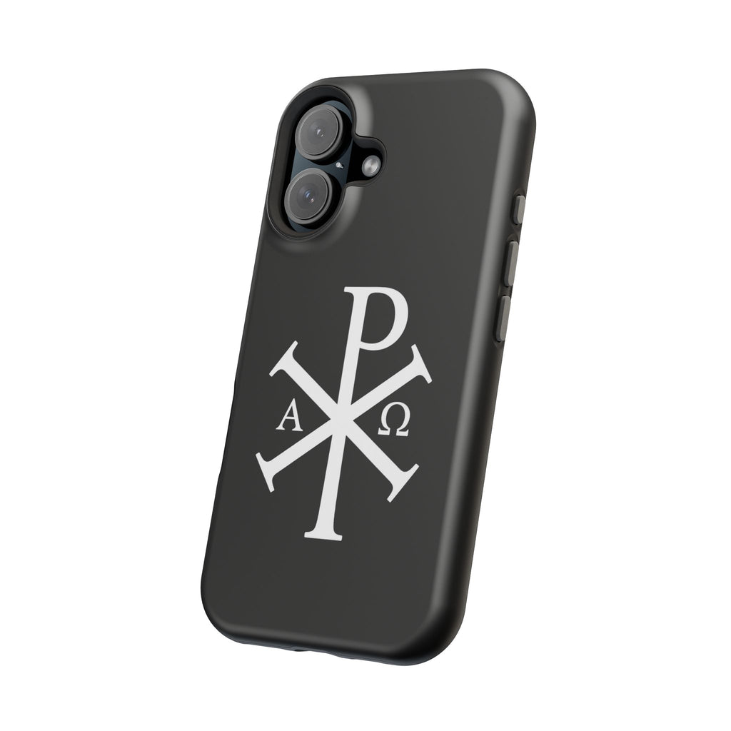 Pi Chi Rho White Design Magnetic Impact-Resistant Cases