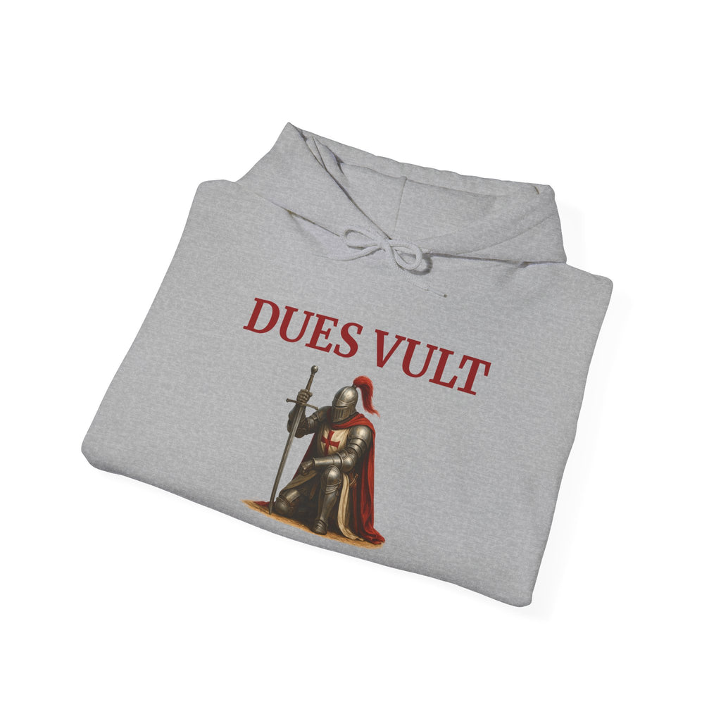Medieval Knight Crusader Dues Vult Hoodie