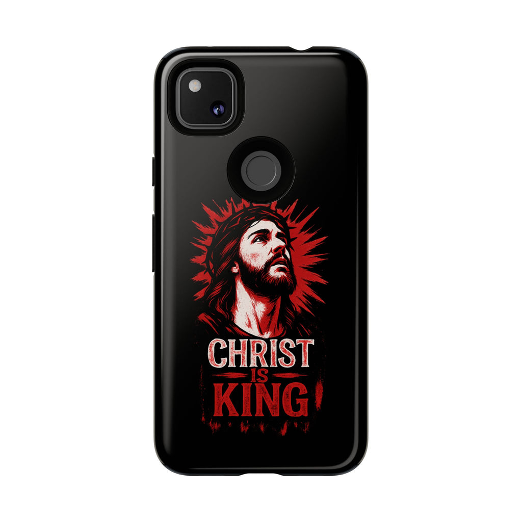 Christ is King Phone Case, Tough Phone Cover for Christian Faith
