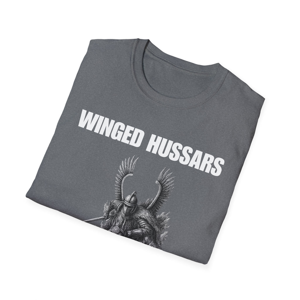 Winged Hussar White Design Softstyle Cotton T-Shirt