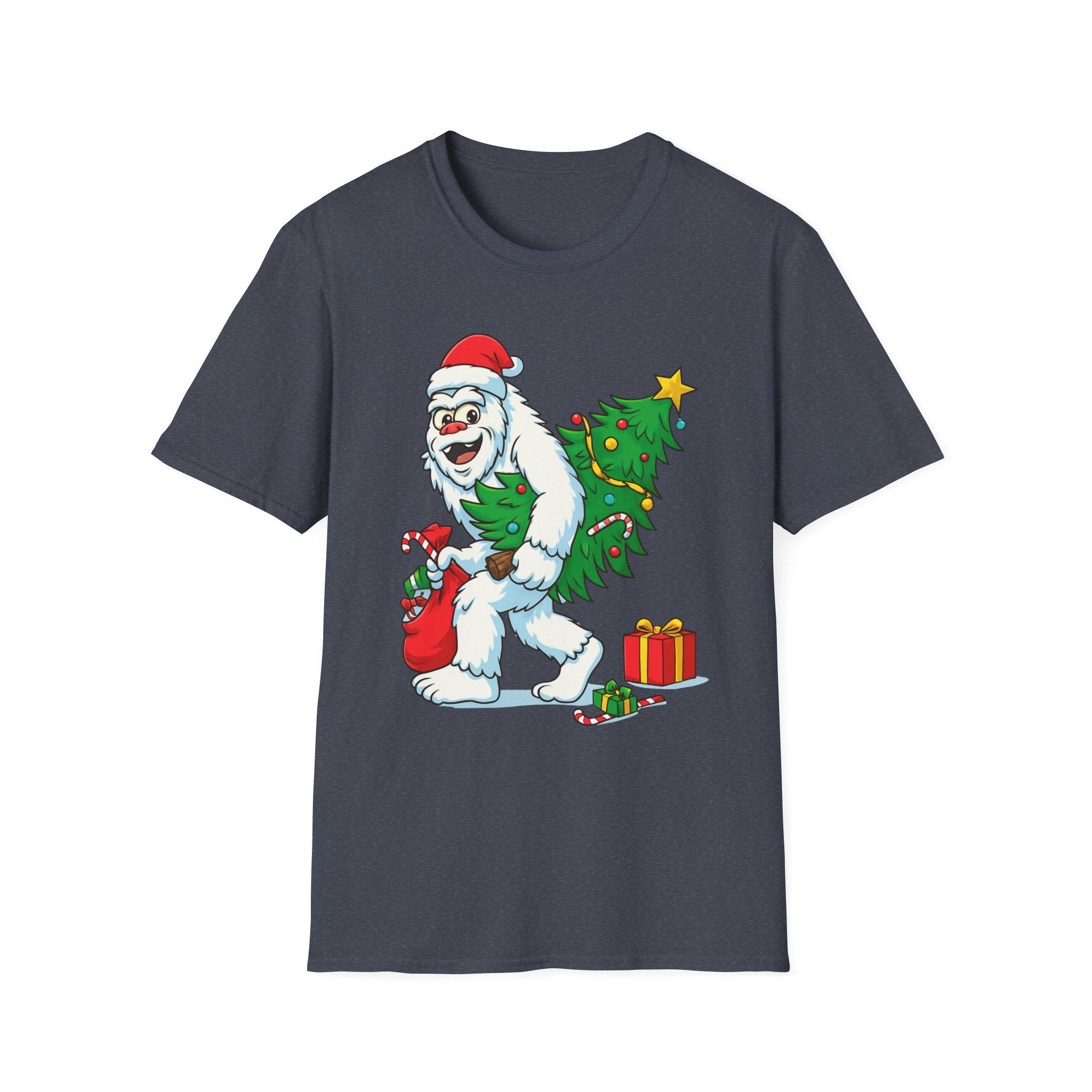 Yeti Stole Christmas T-Shirt | Funny Holiday Tee | Festive Unisex Cotton Shirt