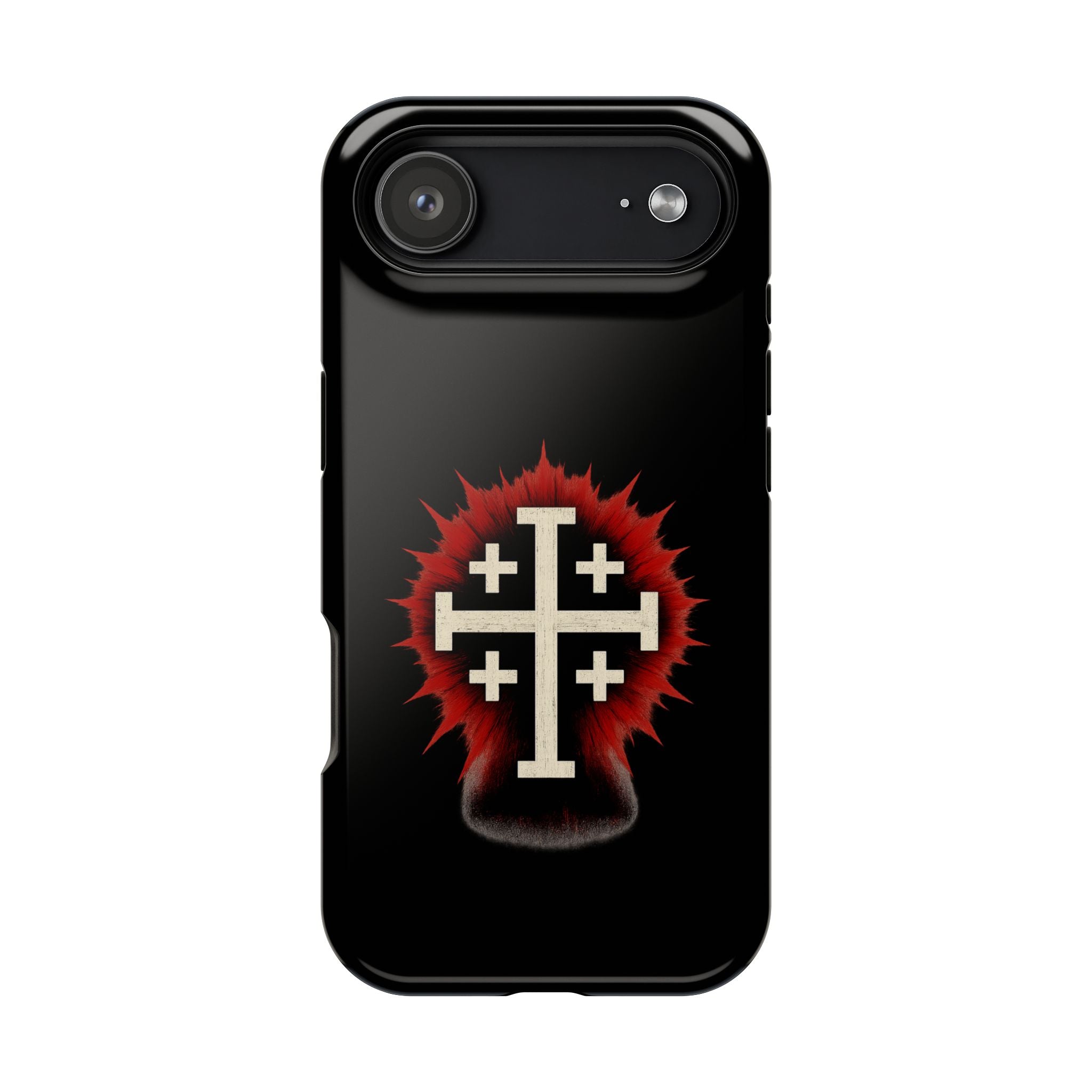 Cross Graphic Impact-Resistant Magnetic Phone Case