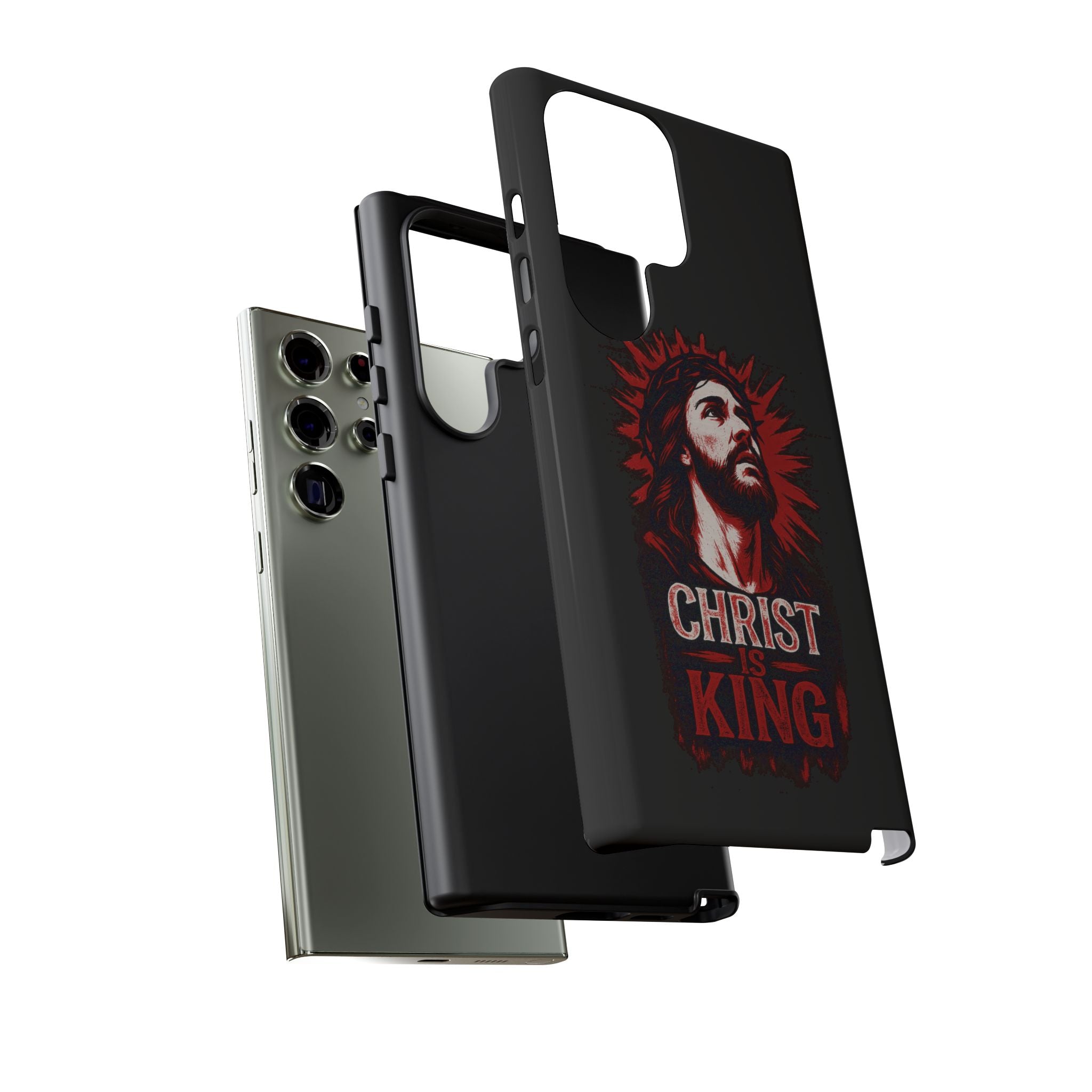 Christ is King Phone Case, Tough Phone Cover for Christian Faith
