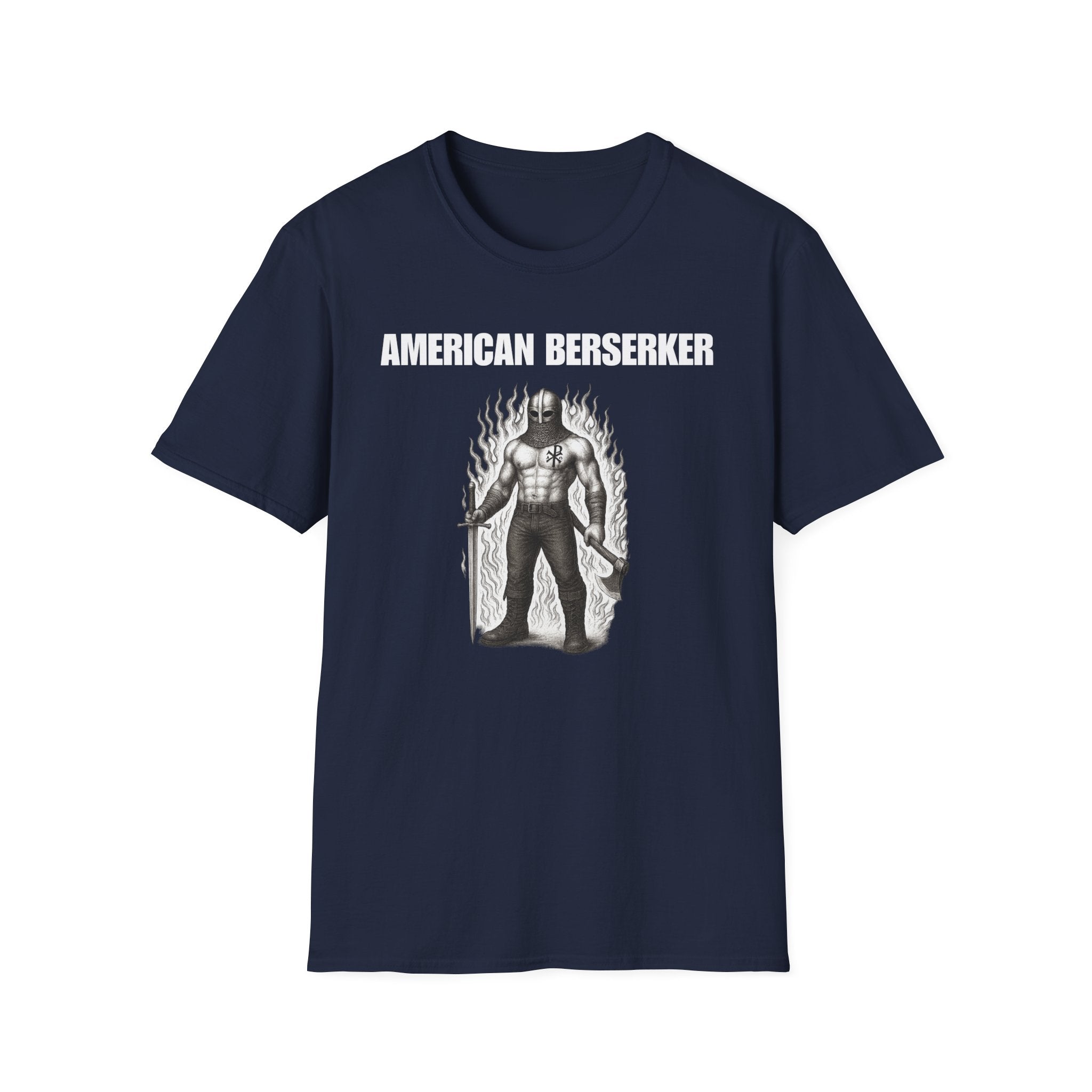 American Berserker Alt Design Graphic Softstyle Cotton T-Shirt