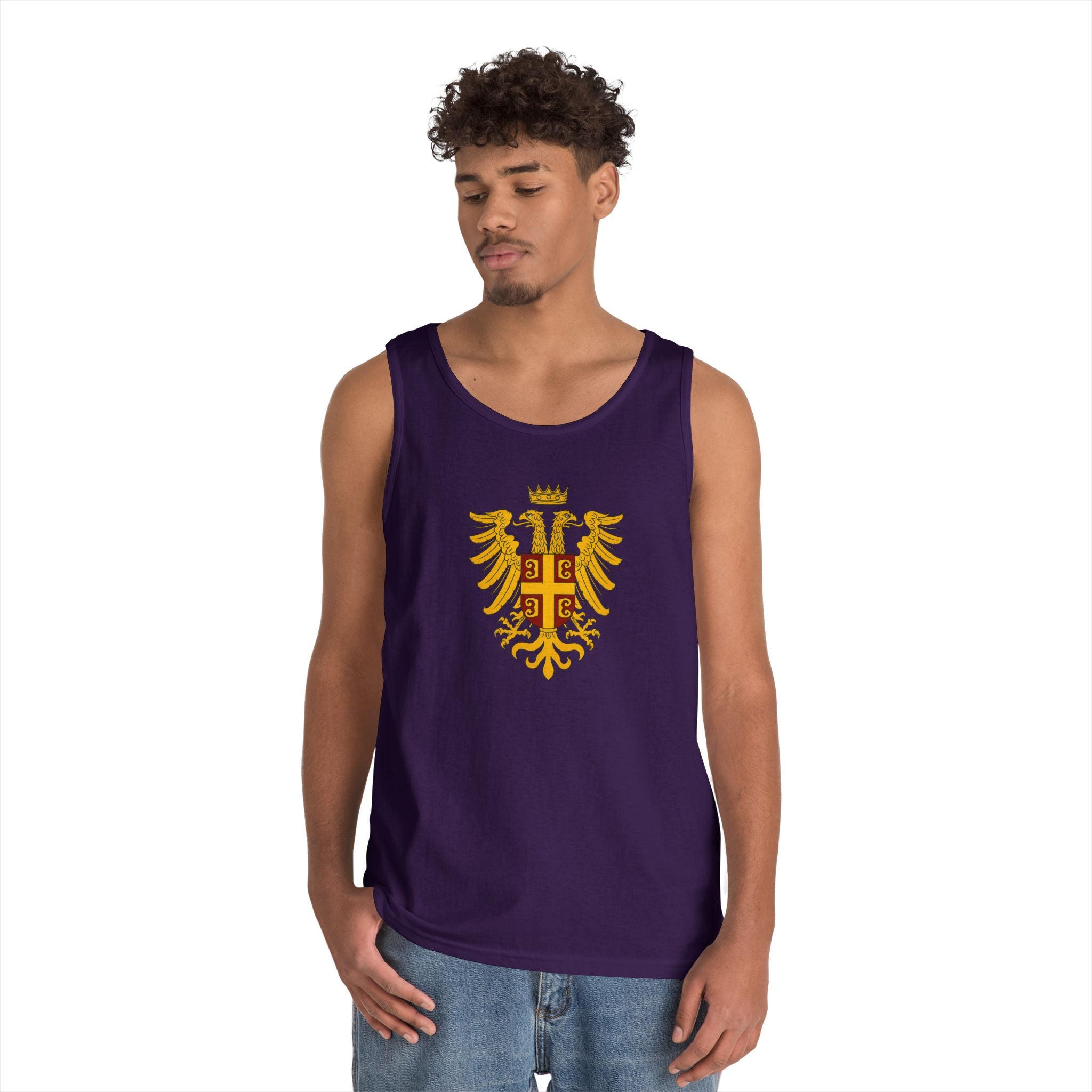 Byzantine Eagle Royal Crest Unisex Heavy Cotton Tank Top