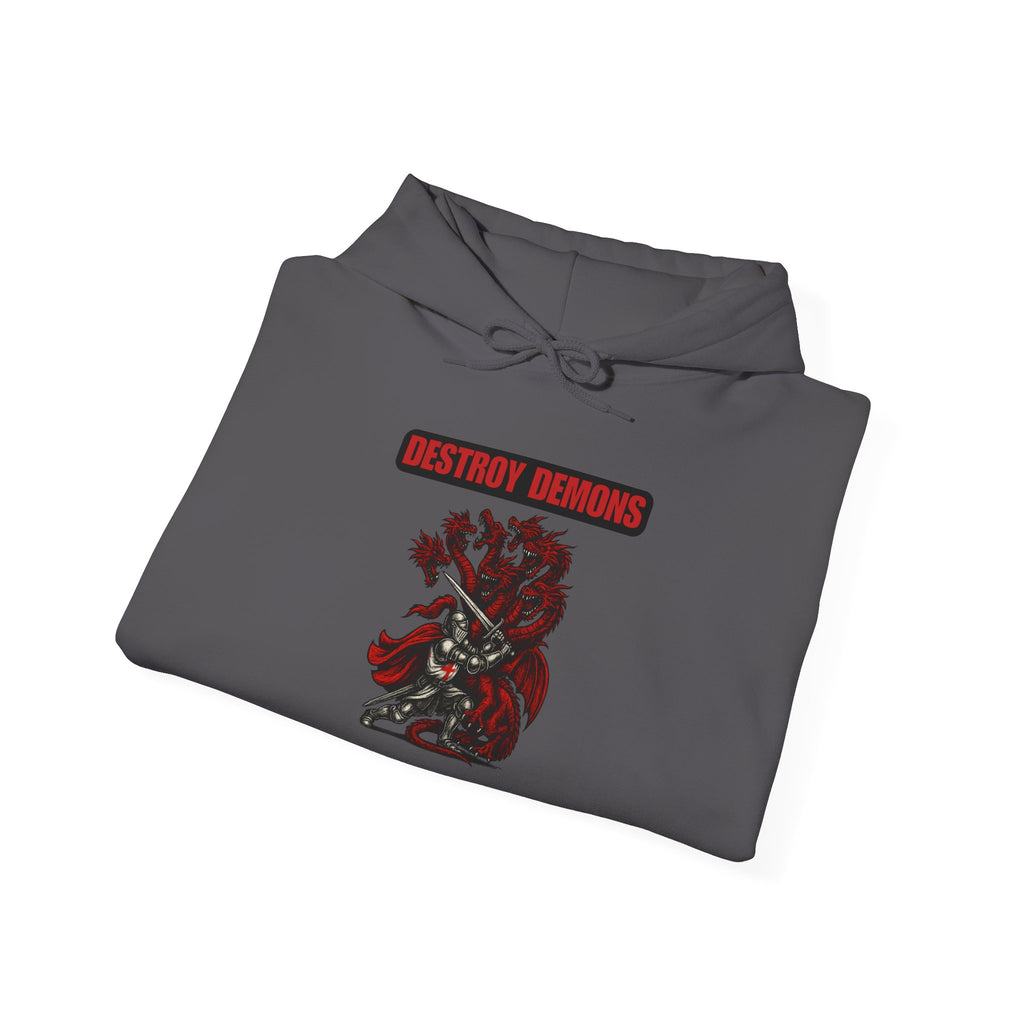 Destroy Demons Crusader Vs Great Red Dragon Hoodie Sweatshirt