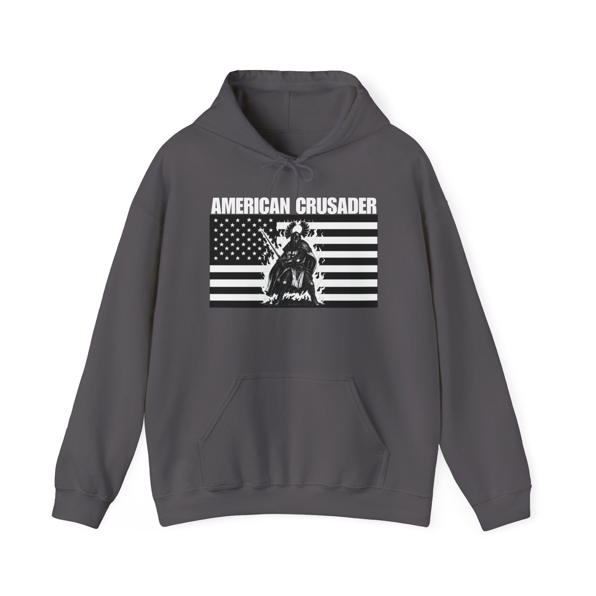 American Crusader Graphic Alt Design Pull Over Hoodie Sweatshirt