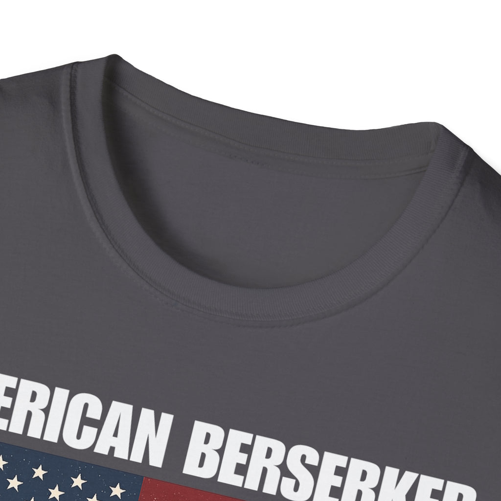 Bold American Berserker Graphic Softstyle Cotton T-Shirt