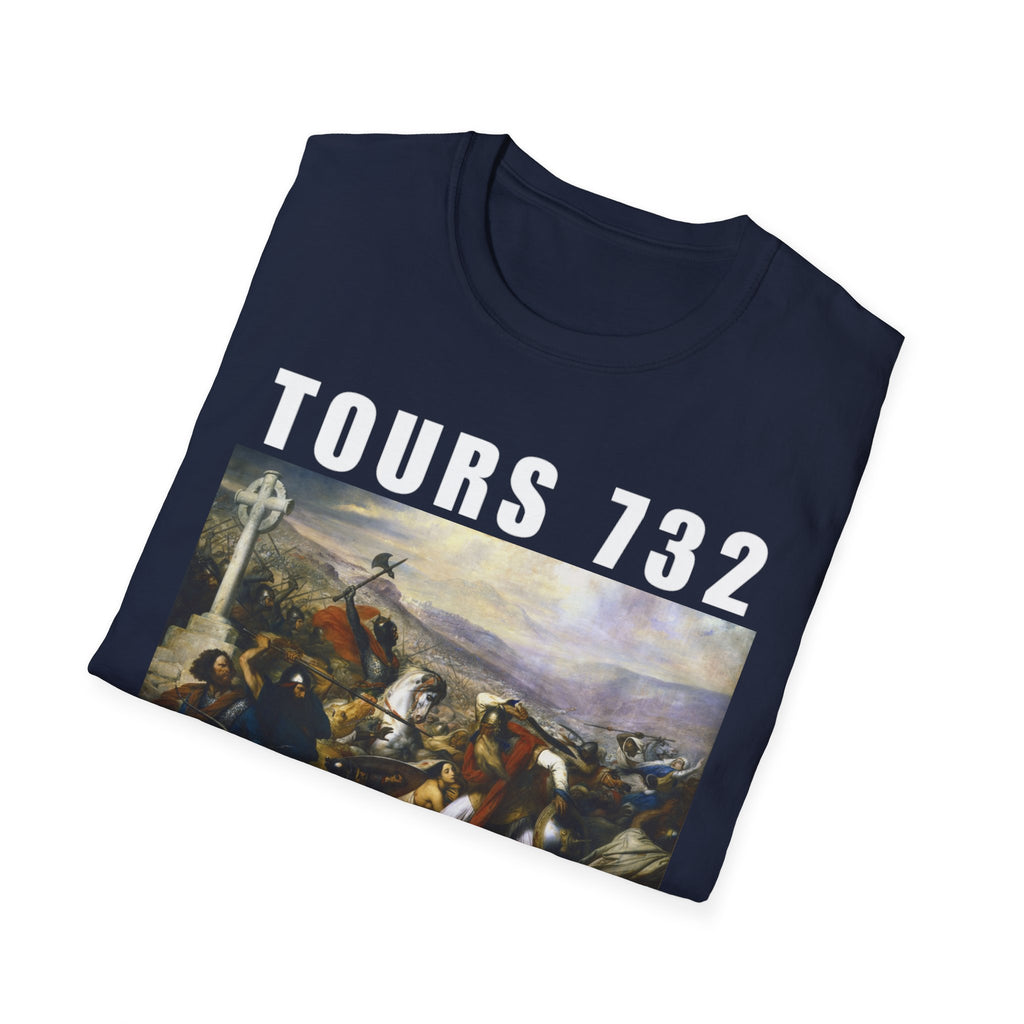 Battle of Tours 732 T-Shirt, Battle of Tours Charles De Steuben Painting Shirt, Crusader Art Shirt