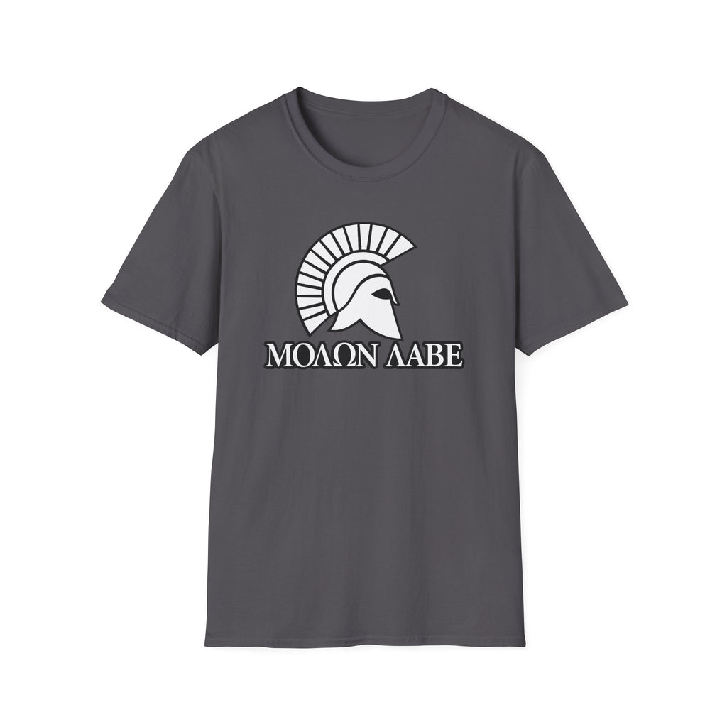 Molon Labe "Come and Take It!" in Greek White Design Softstyle Cotton T-Shirt Softstyle Cotton T-Shirt
